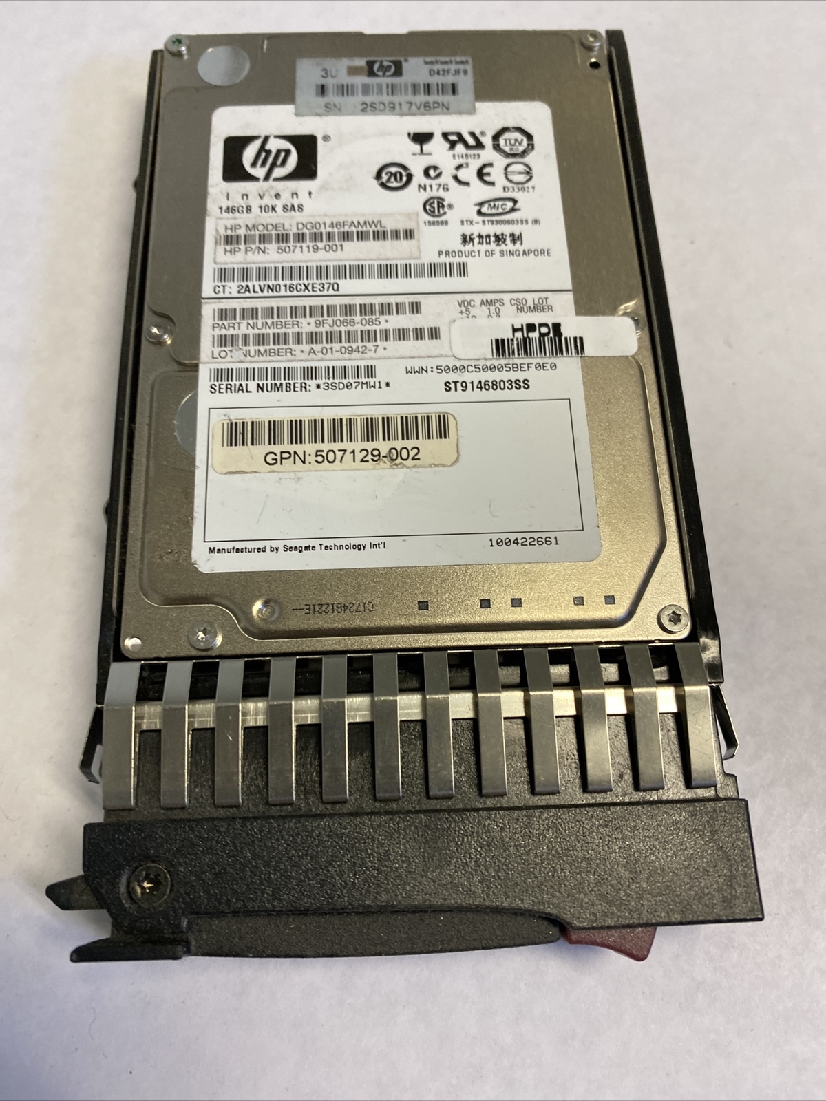 HP ST9146803SS 9FJ066-085 FW:HPDB 146gb 2.5" SAS Hard Drive 10k.3
