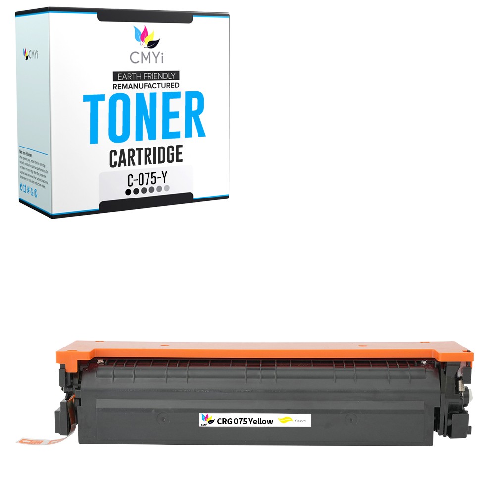 CMYi 1-Pack Compatible 075 Yellow Toner Cartridge fits Canon imageCLASS MF663Cdw