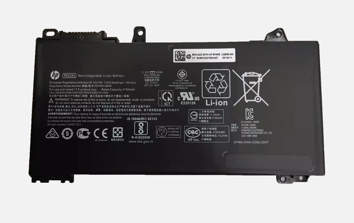 Genuine 45WH RE03XL Battery For HP ProBook 430 440 445 455R G6 G7 HSTNN-UB7R