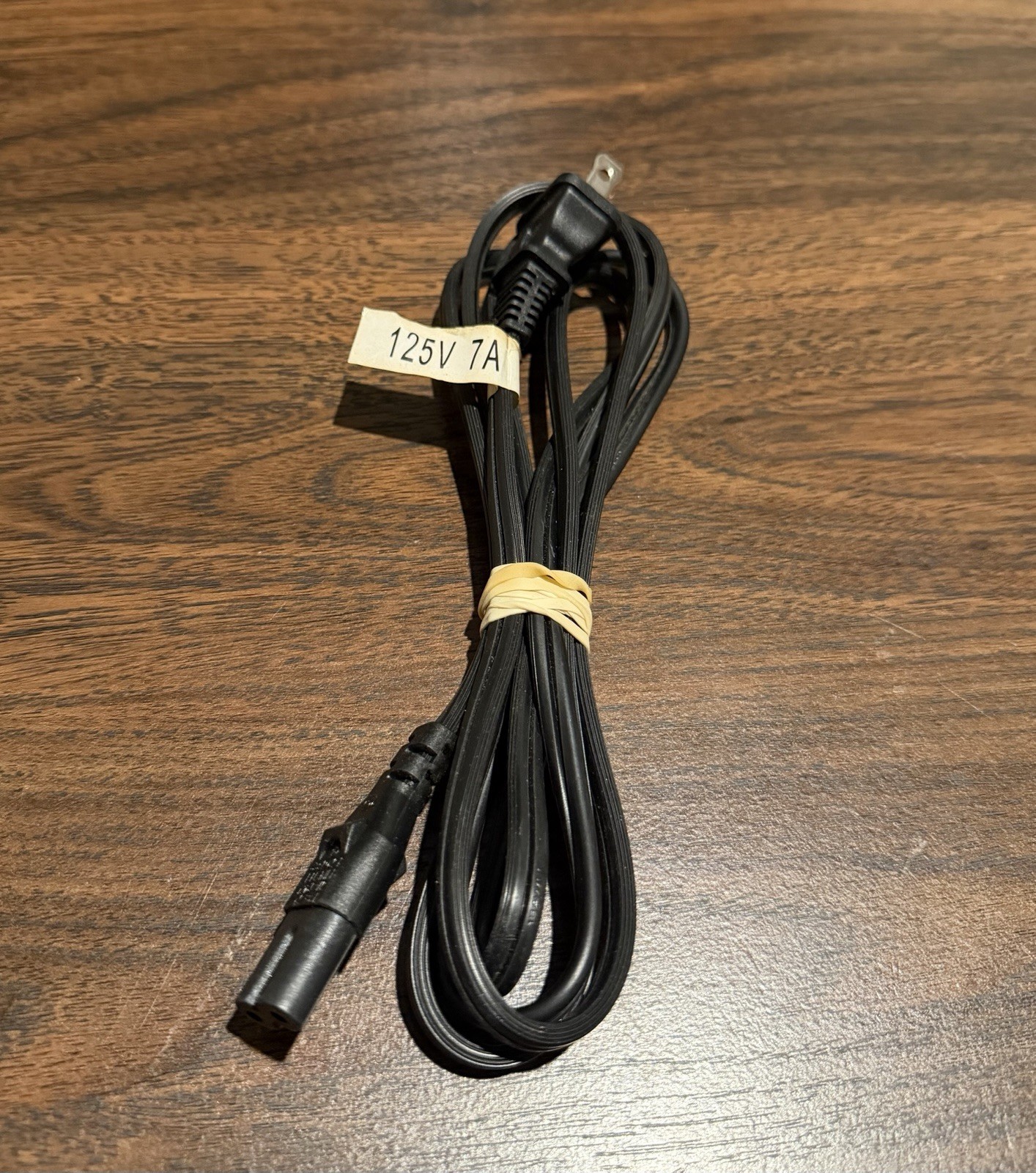 Jet Linetek 125V-7A 2-Prong AC Power Cord E70782 LS-7J (6ft) - Black