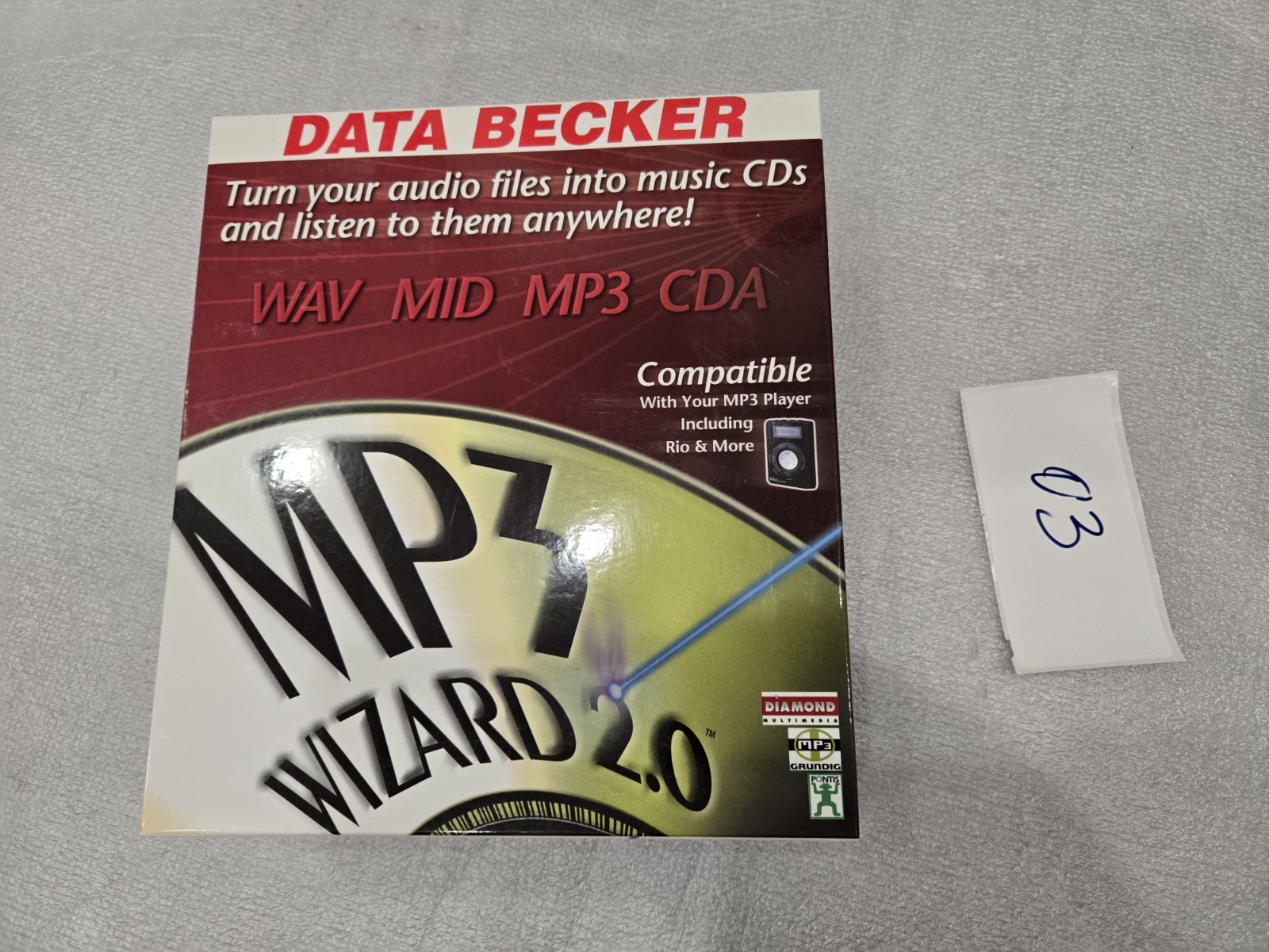 MP3 WIZARD - DATA BECKER - WIN 95/98 - TURN MP3 FILES TO CDs NEW