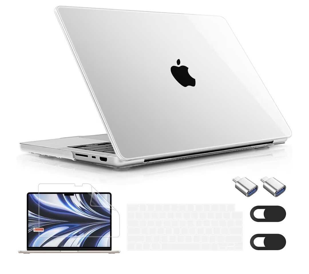 Mektron Ultra-Thin Clear Case & Keyboard Cover for MacBook Pro 14”  – NEW