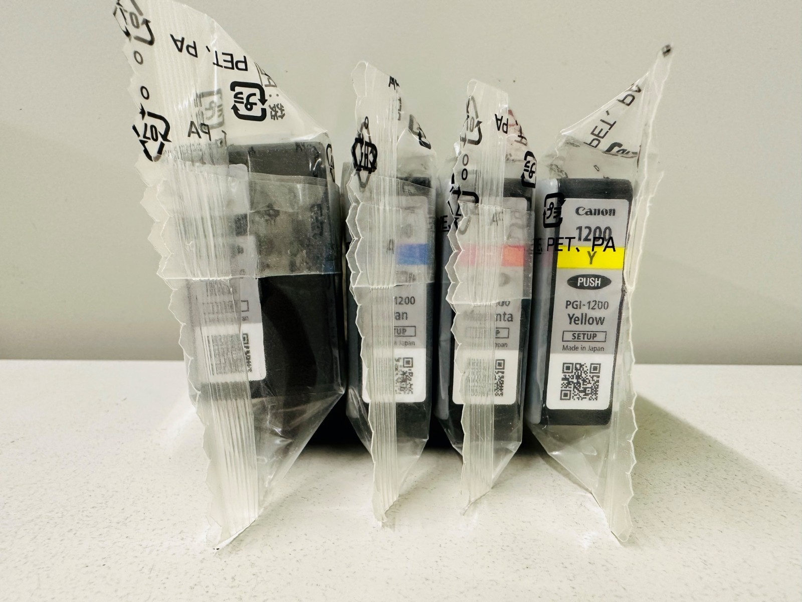 New Genuine Canon PGI-1200 Black Color 4PK Ink Cartridges SETUP
