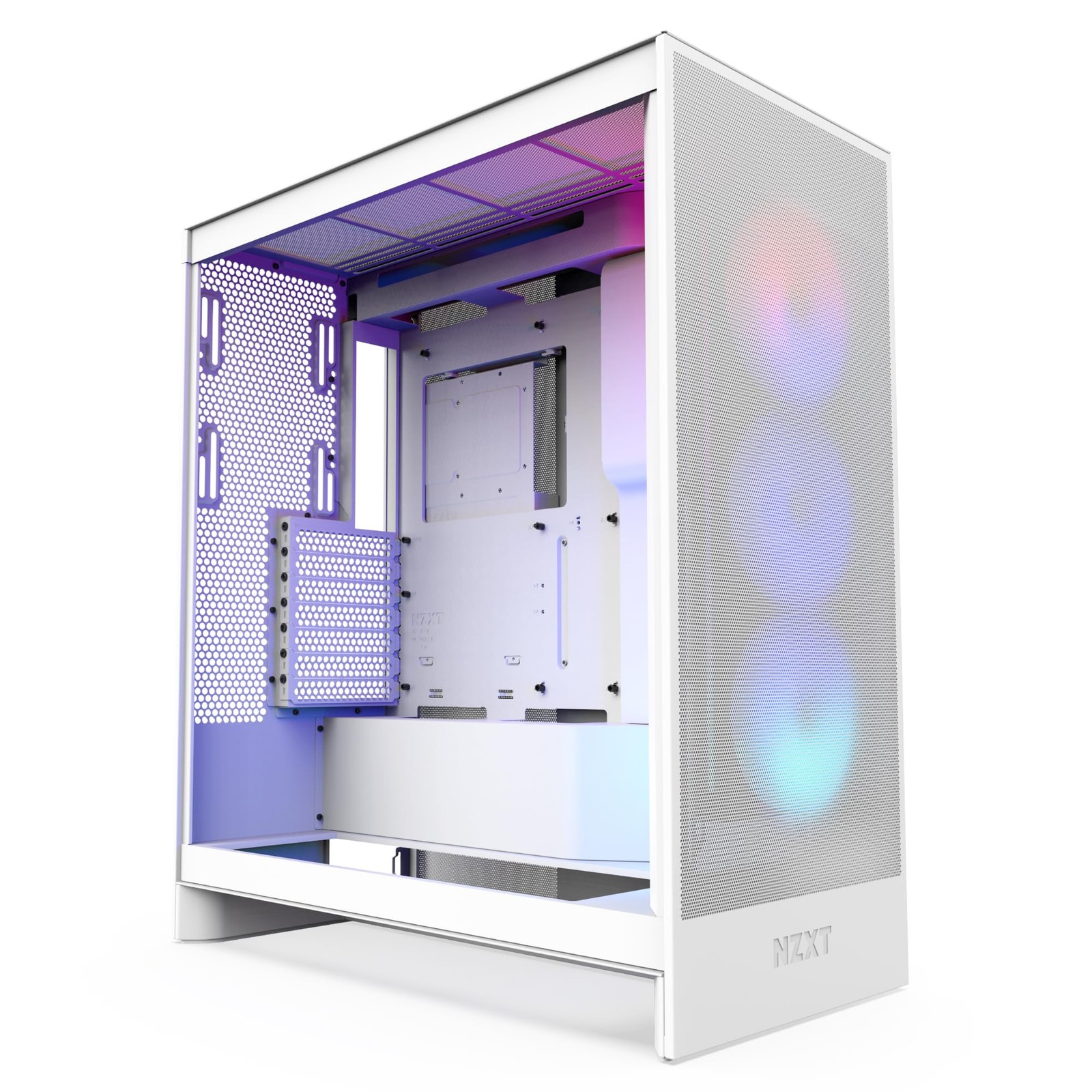 NZXT H7 Flow RGB Mid-Tower ATX Airflow Case with RGB Fans (cmh72fwr1)
