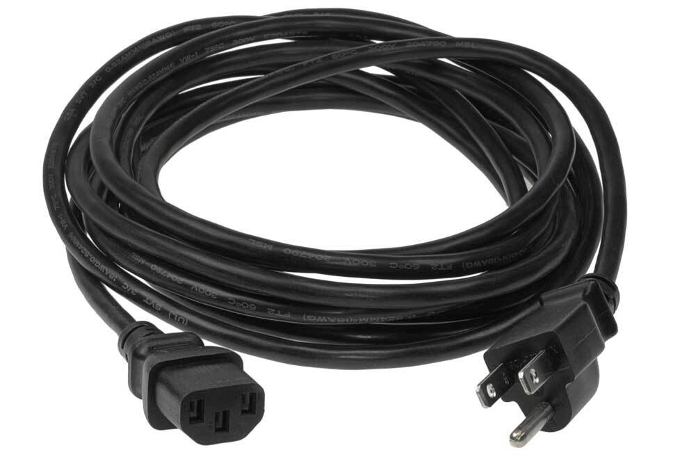SF Cable NEMA 5-15P to C13 Standard Power Cord, 50 feet - 18 AWG
