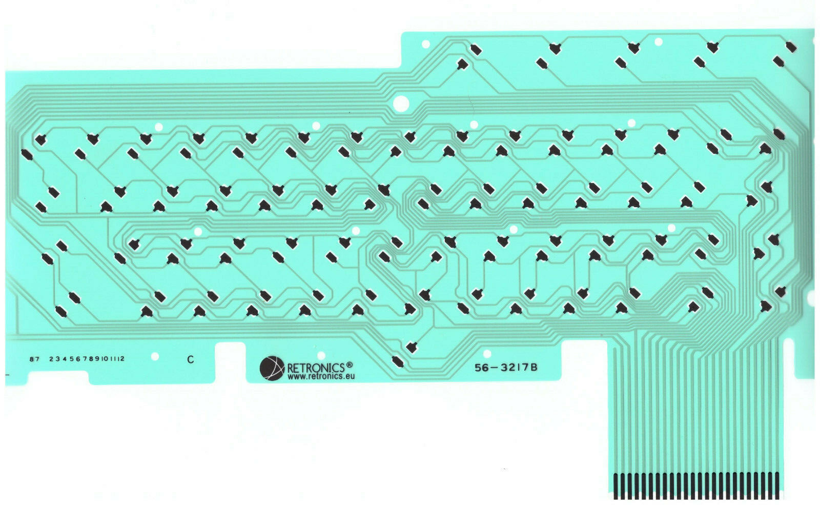 Atari XE keyboard membrane keyboard film HQ, new Keyboard Membrane for Atari XE