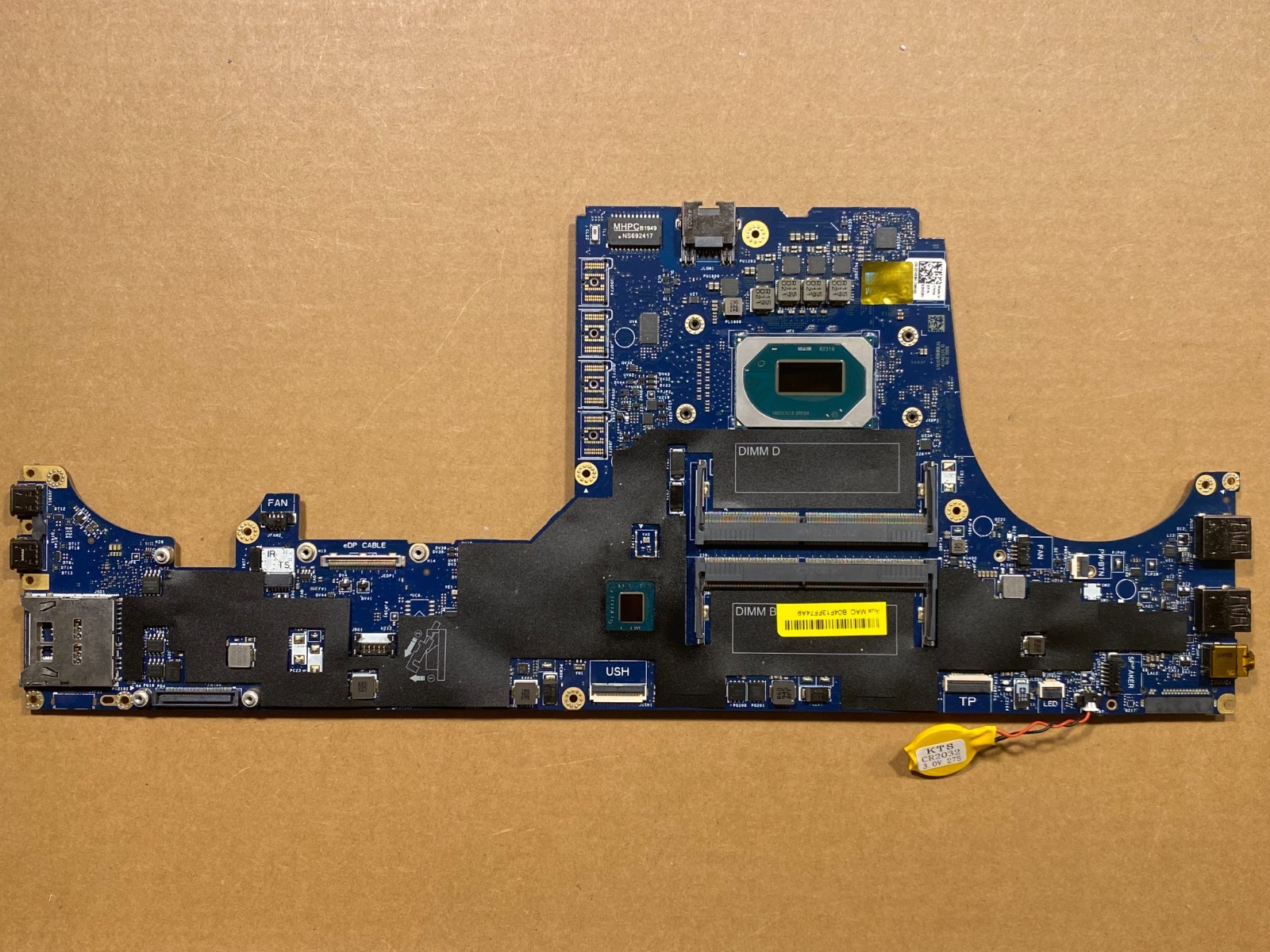 NEW Dell Precision 7540 Motherboard Intel i9-9980HK Octa Core 2H58H