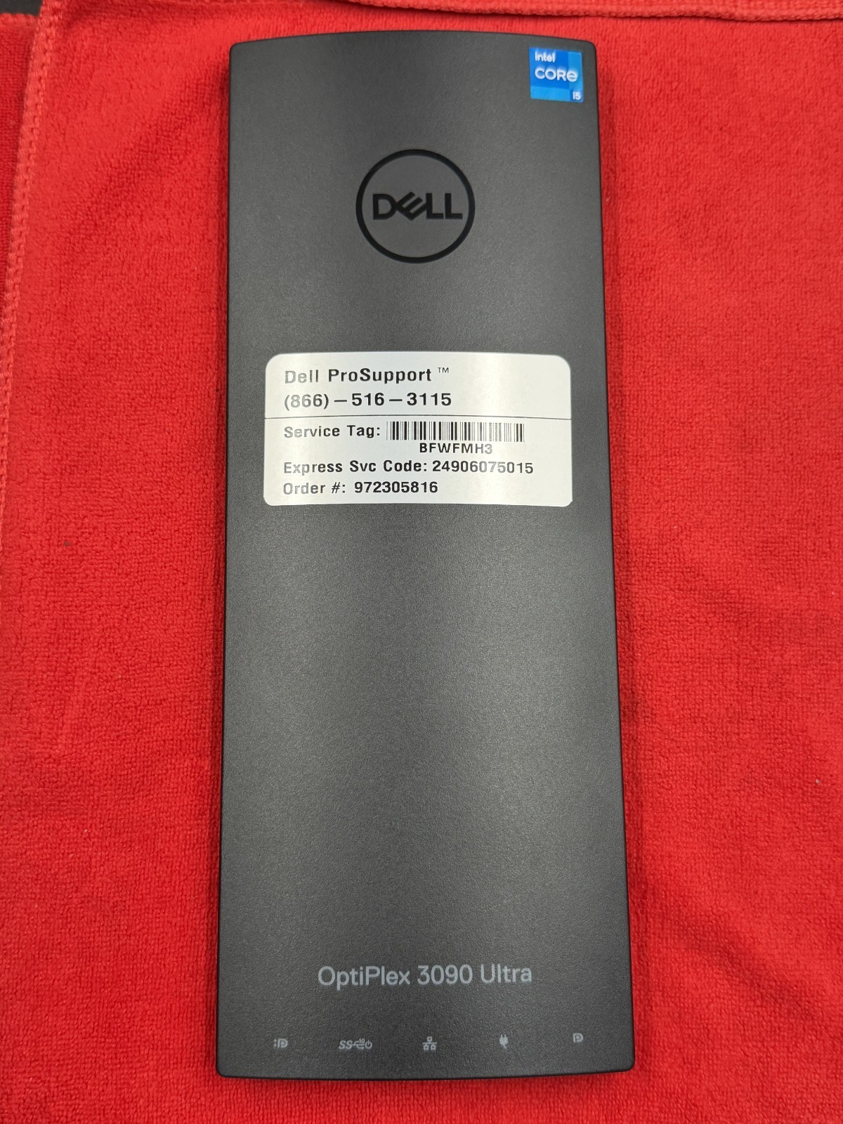 DELL OPTIPLEX 3090 ULTRA PC i5-1145G7 16GB RAM 256GB NVMe WiFi WINDOWS 11 PRO+AC