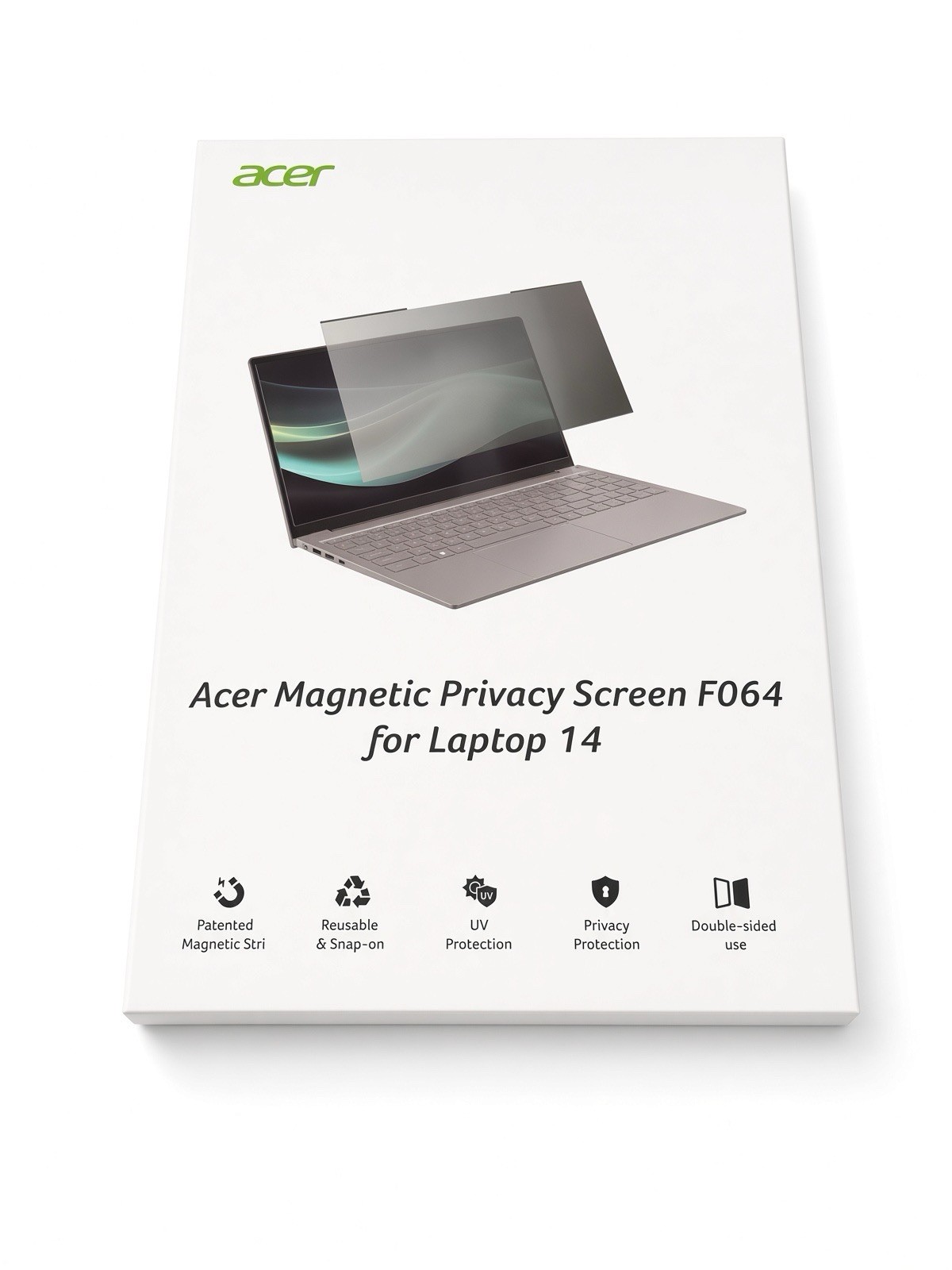 Acer Magnetic Privacy Screen F064 14” Laptop Filter Snap-Dual Sided Open Box