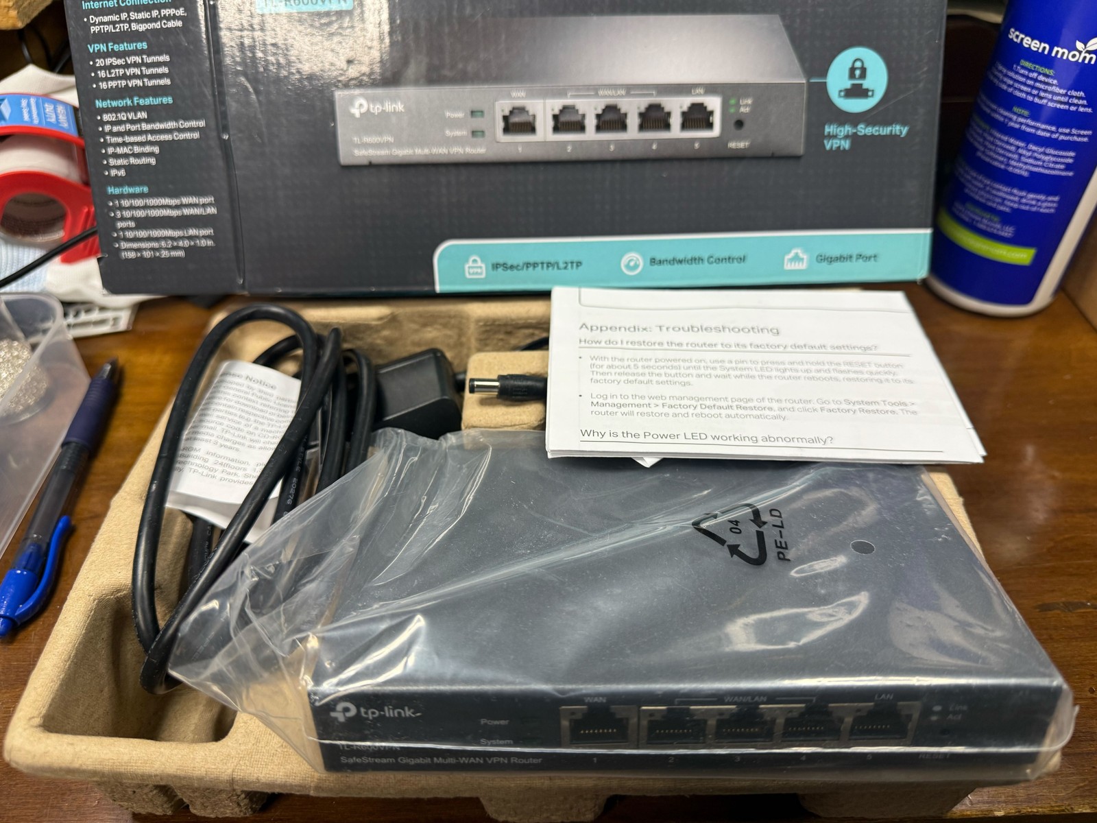 TP-Link TL-R600VPN SafeStream Wired Internet Gigabit Broadband VPN Router