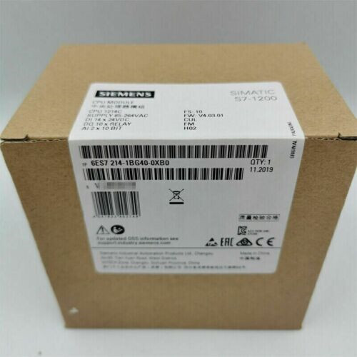 NEW SIEMENS 6ES7214-1BG40-0XB0 1BG40-OXBO S7-1200 CPU 1214C 6ES7 214-1BG40-0XB0