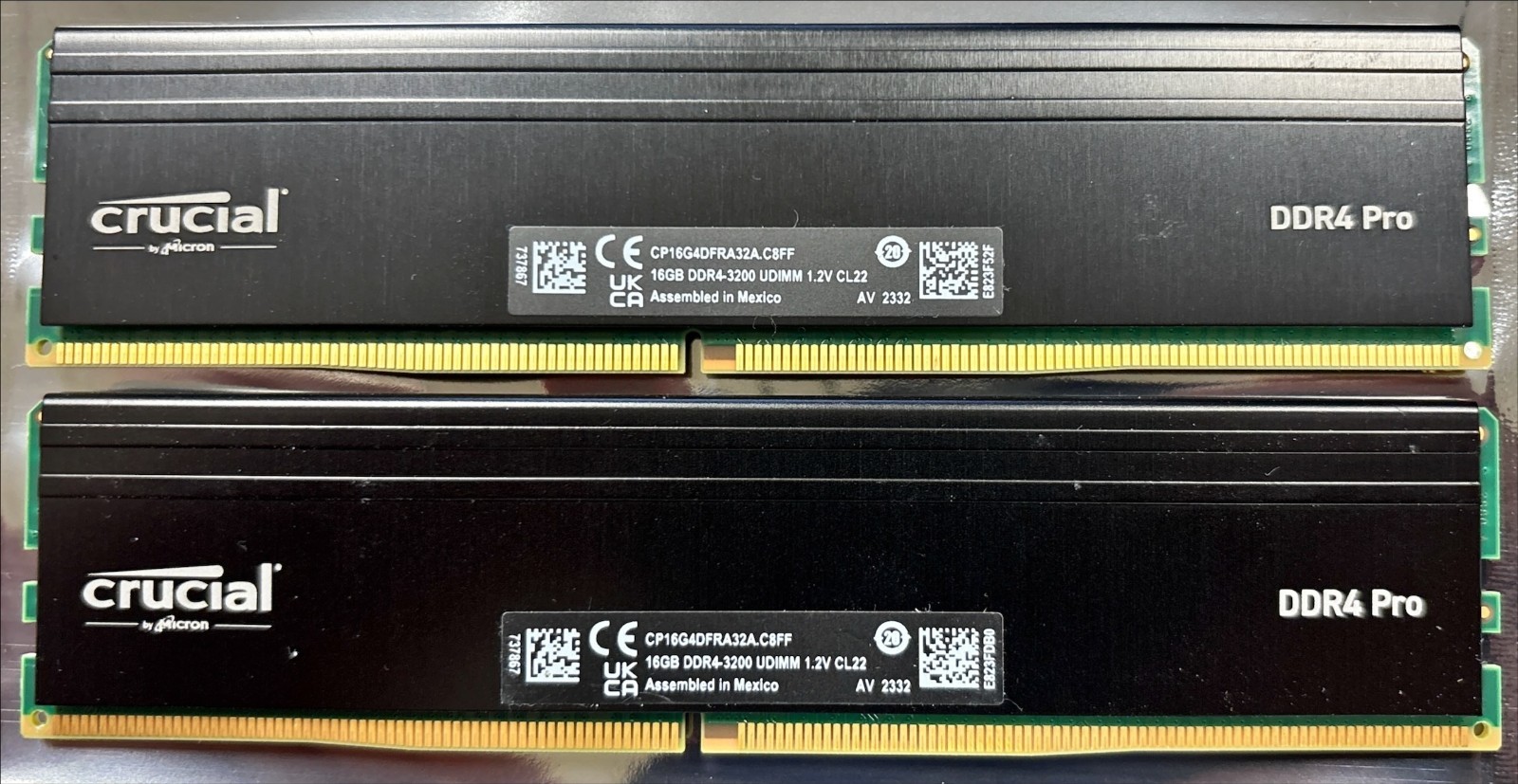 Crucial Pro CP16G4DFRA32A 32GB (2x16GB) DDR4-3200 Desktop RAM