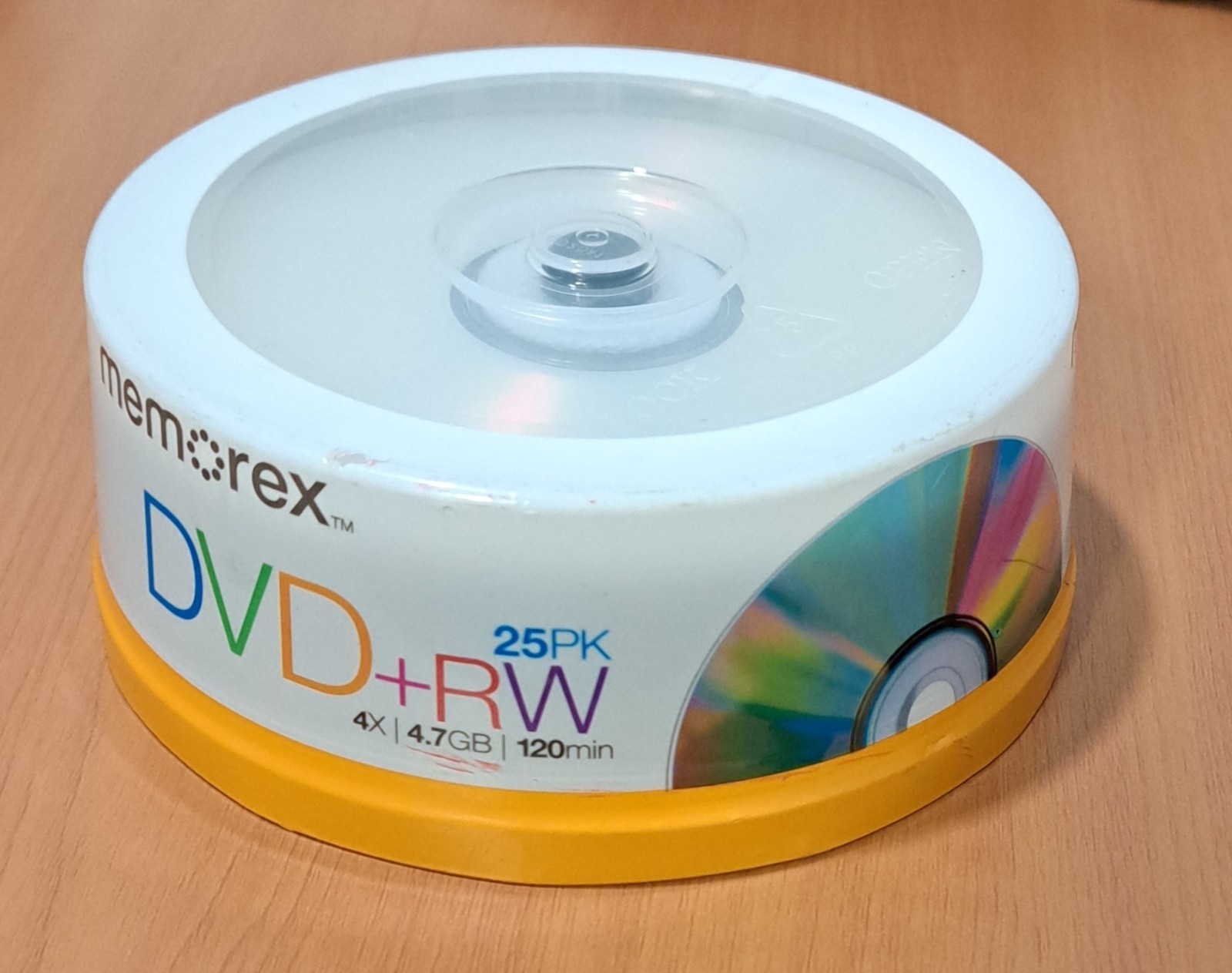 Memorex DVD-RW 4.7GB 25 Pack Rewritable Discs 4X Speed New Sealed Spindle
