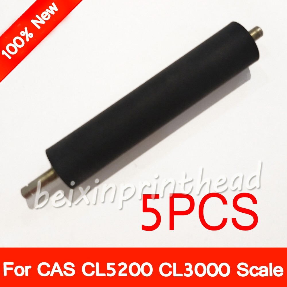 5PCS Rubber Platen Roller For CAS CL5200 CL3000 Label Electronic Scale