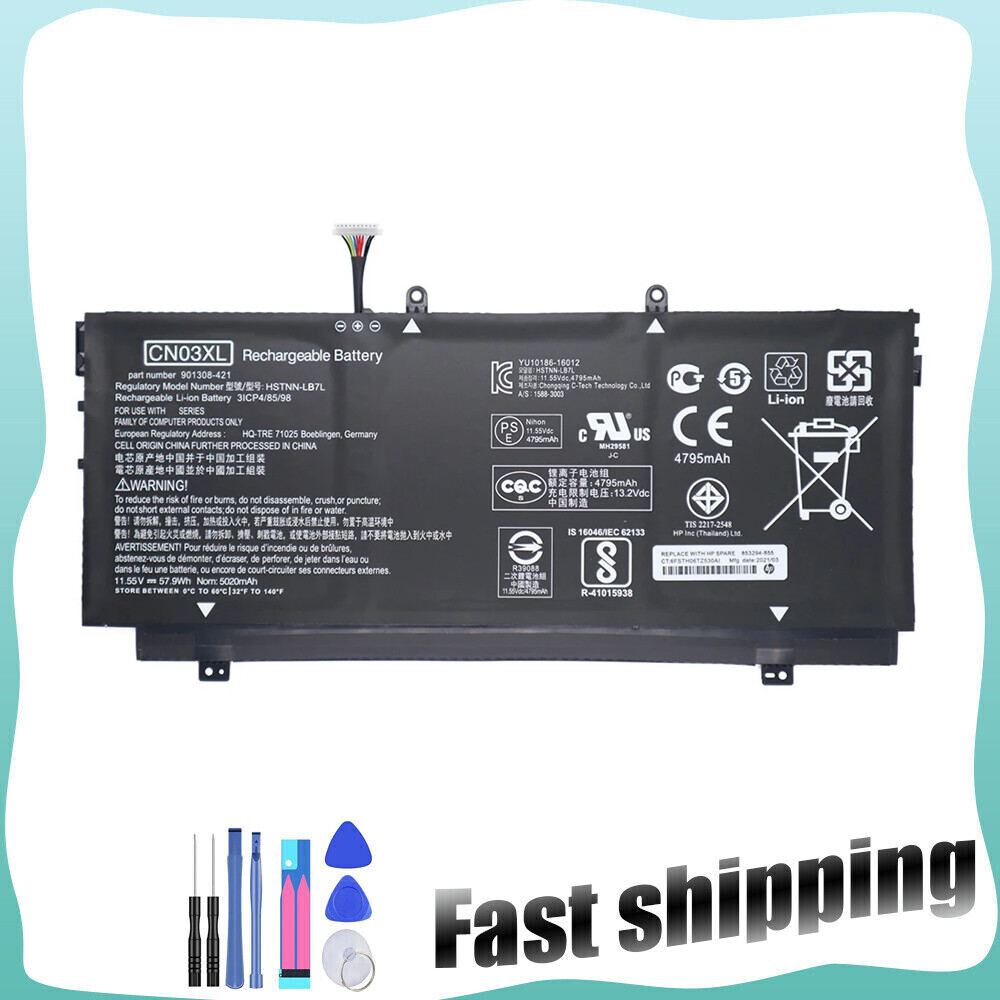 New SH03XL CN03XL Battery for HP Spectre x360 13-AC0XX 13-AC023DX 13-AC033DX