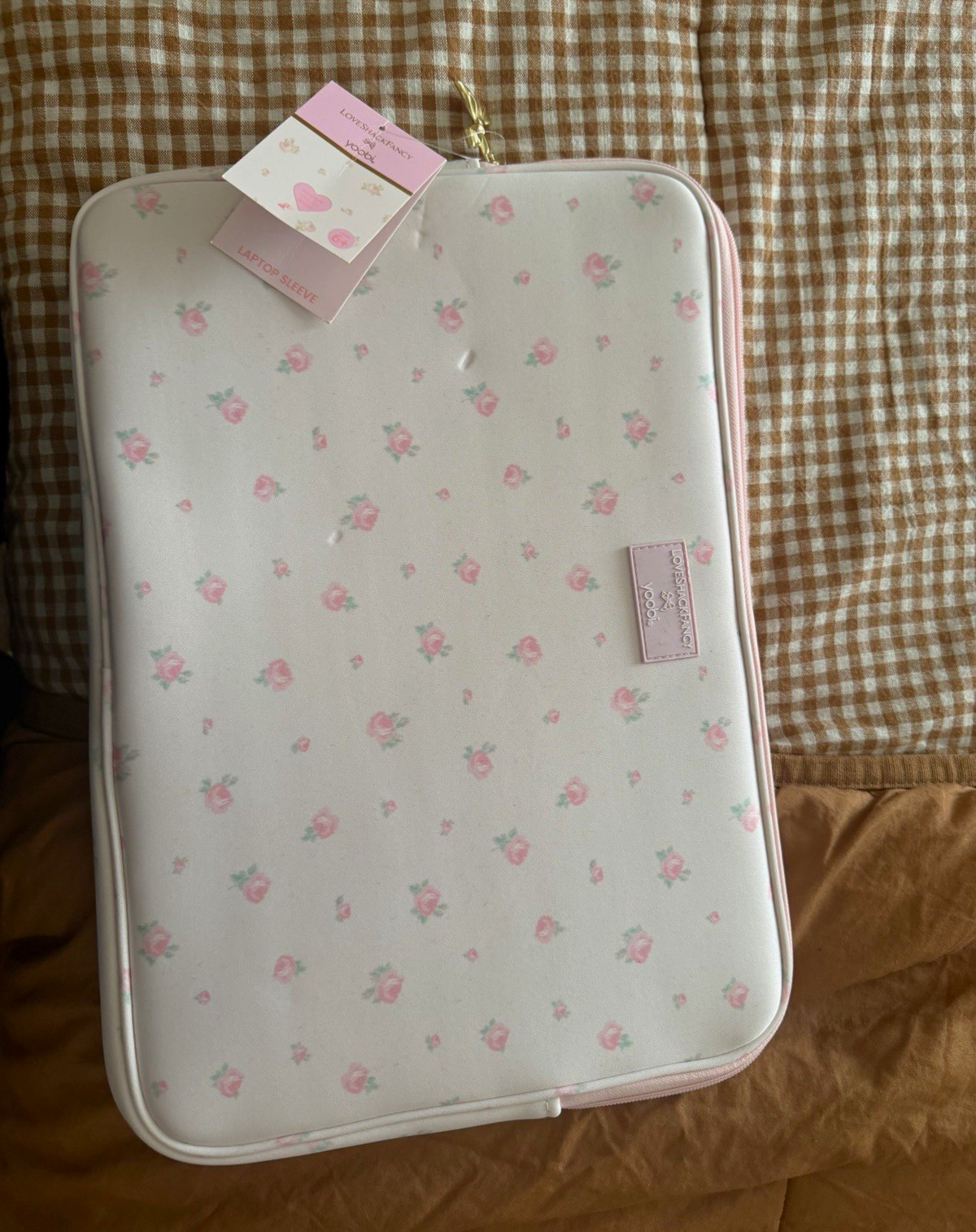LoveShackFancy x Yoobi Floral Padded Sleeve Case for 14in Laptop
