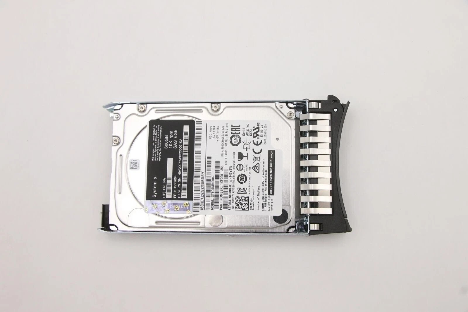 for Lenovo 600GB 49Y2007 10K 6G 49Y2004 2.5 SFF SAS HDD Hard Drive