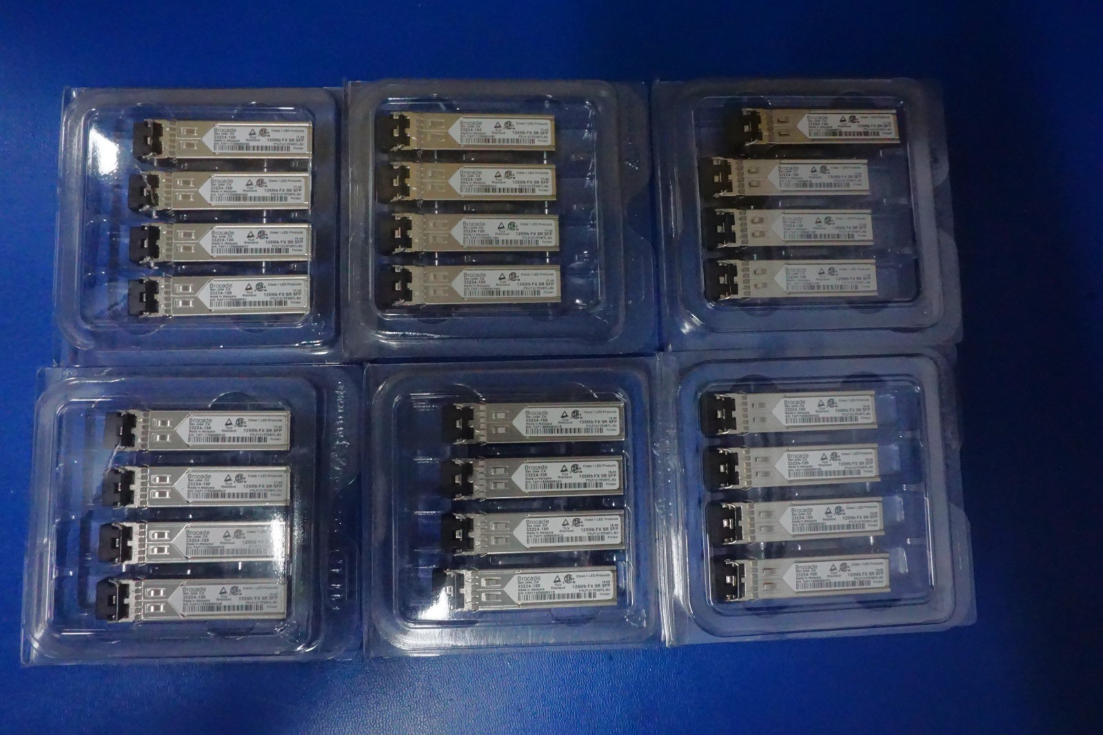 LOT OF 24 NEW Brocade  33224-100  100Mbps 100Base-FX Multi-mode Fiber