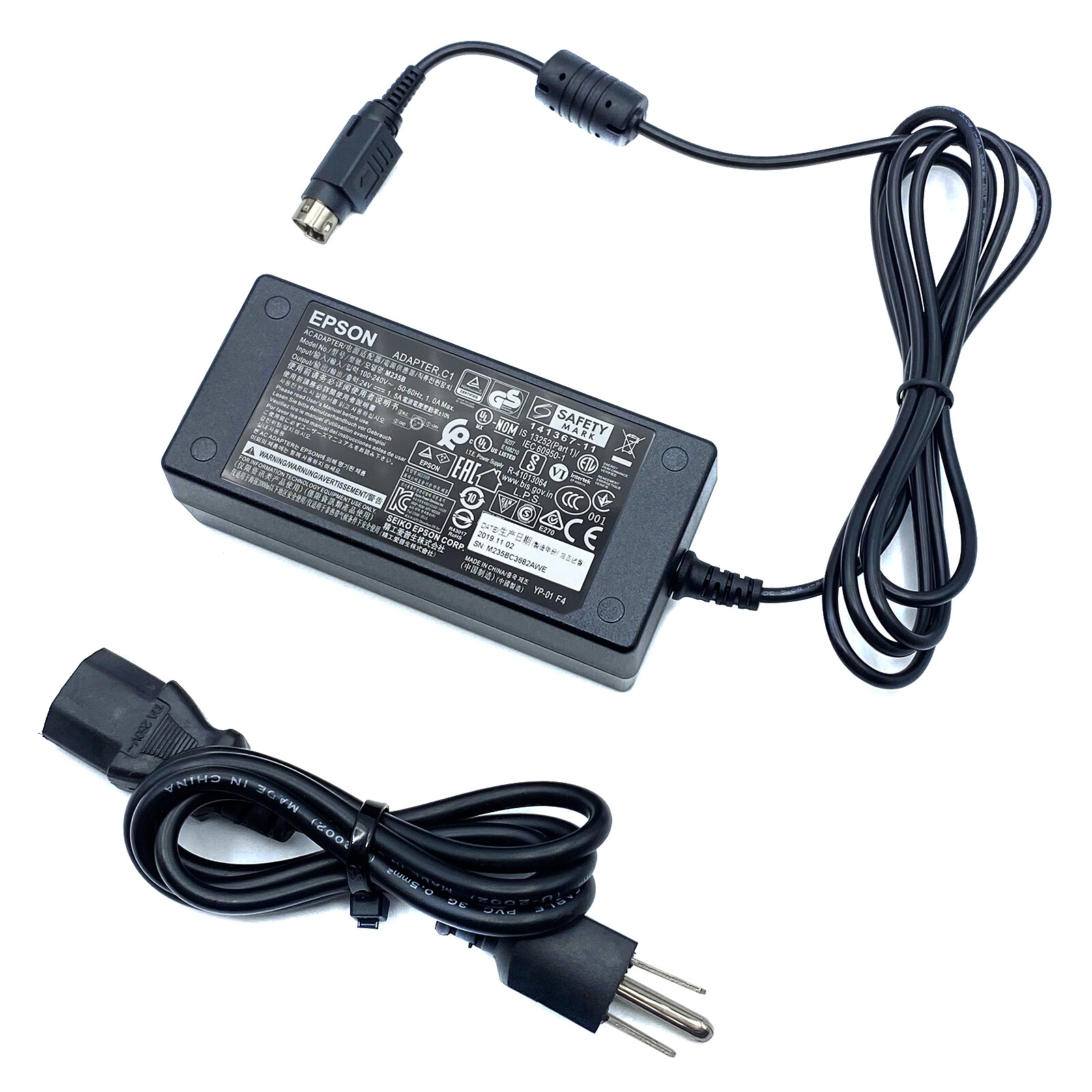 Genuine AC Power Supply Adapter for Epson TM-T88 M129 Receipt Printers
