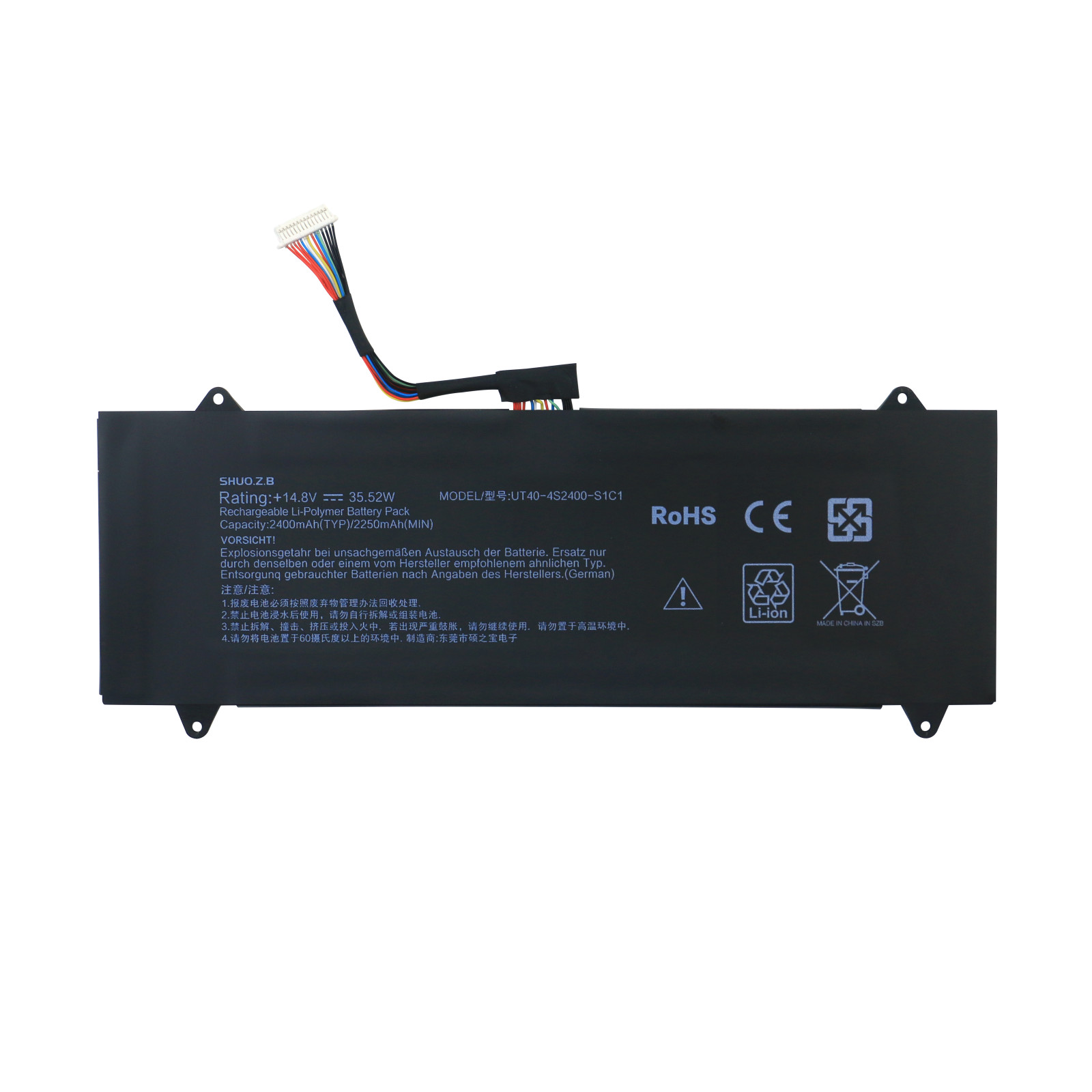 New UT40-4S2400-S1C1 X3 x3t VIT P3400 35.52Wh 14.8V Laptop Battery For Haier