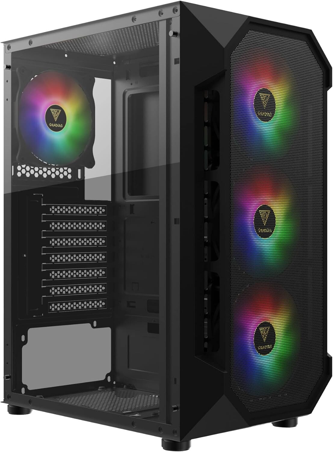 GAMDIAS ATX Mid Tower Gaming PC i7-6700 4GHz 32GB Ram 1TB SSD Nvidia RTX 3050