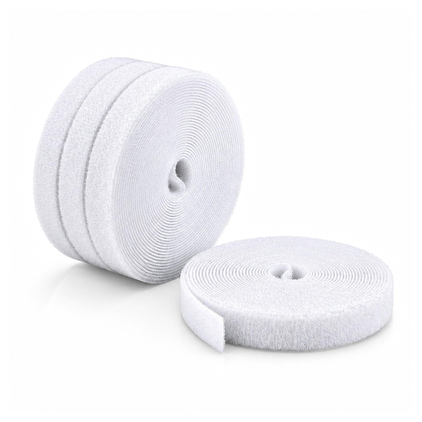 StarTech HKLP1505WH4PK 15ft Hook & Loop Cable Ties 0.5in White 4-Pack