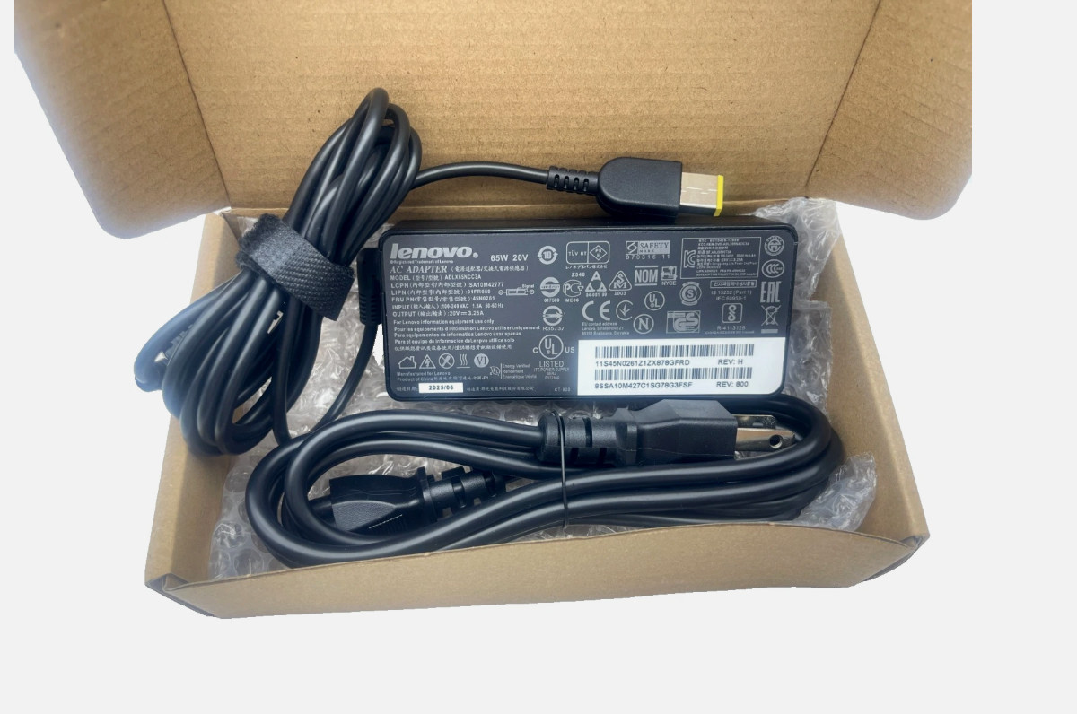 Genuine 65W USB Charger Adapter for Lenovo ThinkPad E440 E450  45N0261 01FR050