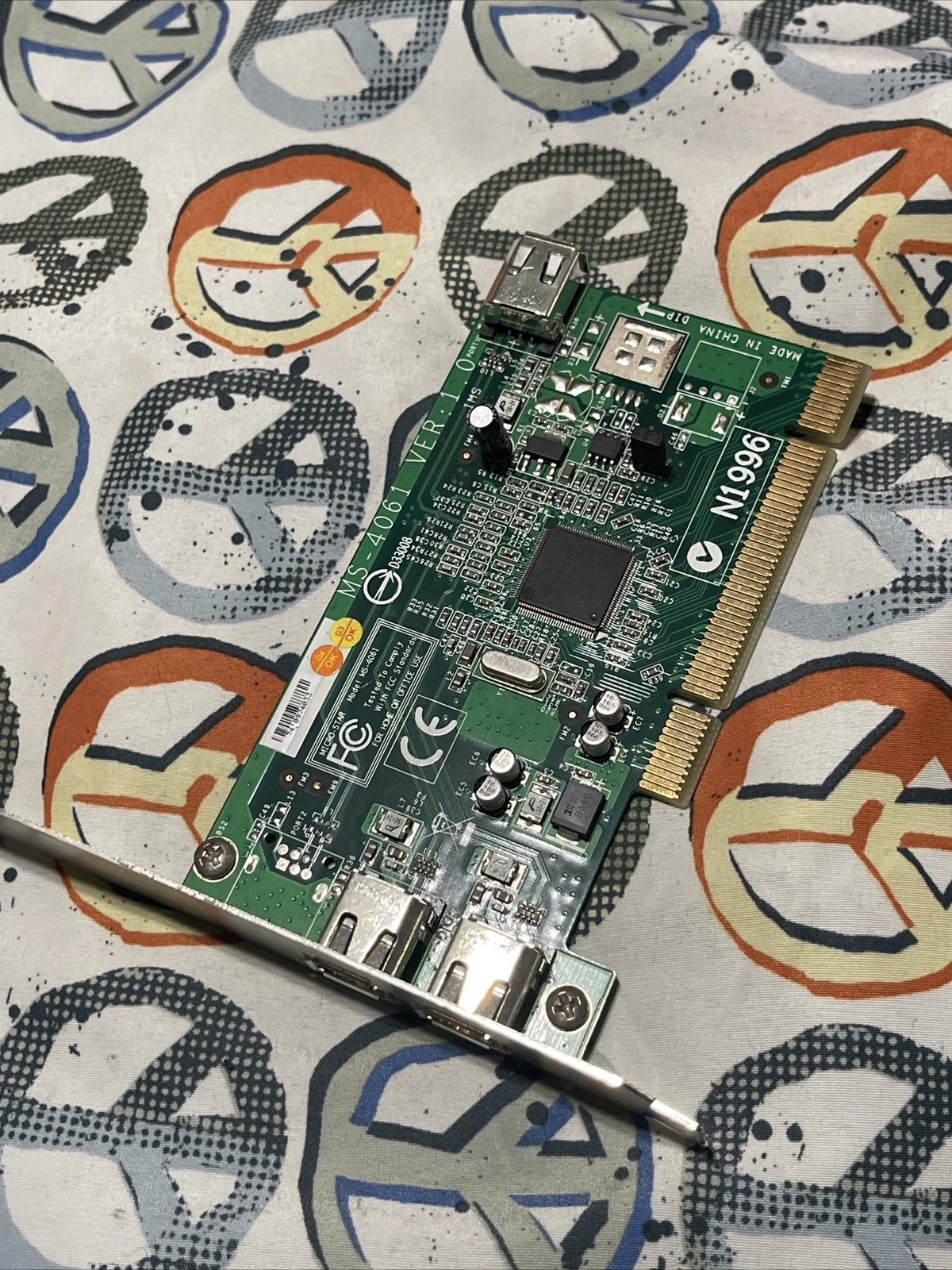 Genuine Micro-Star MS-4061 High Profile 1394 Firewire Adapter Card 6002709R