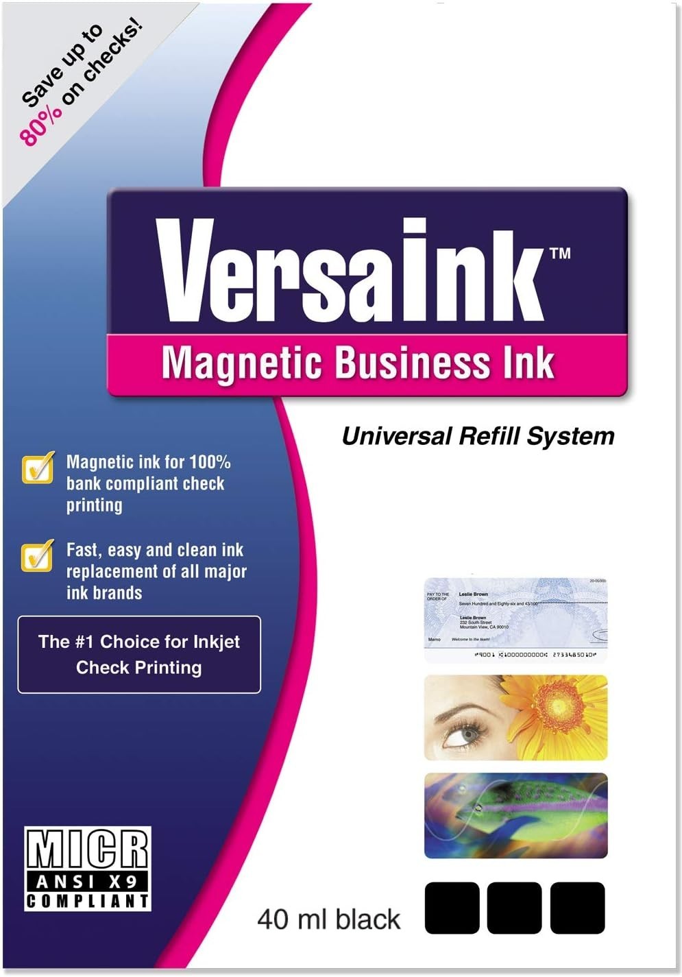 VersaInk Universal Refill Kit - High-Quality MICR Ink for Check Printing