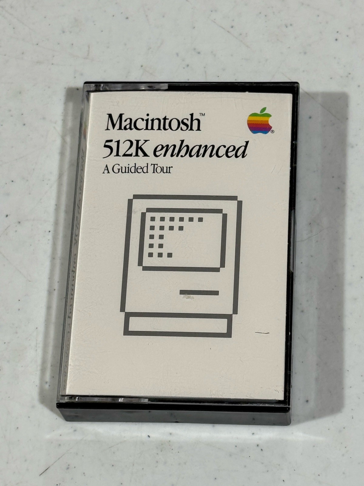 Vintage Apple Macintosh 512K Enhanced Guided Tour Cassette Tape w/ Case Rare