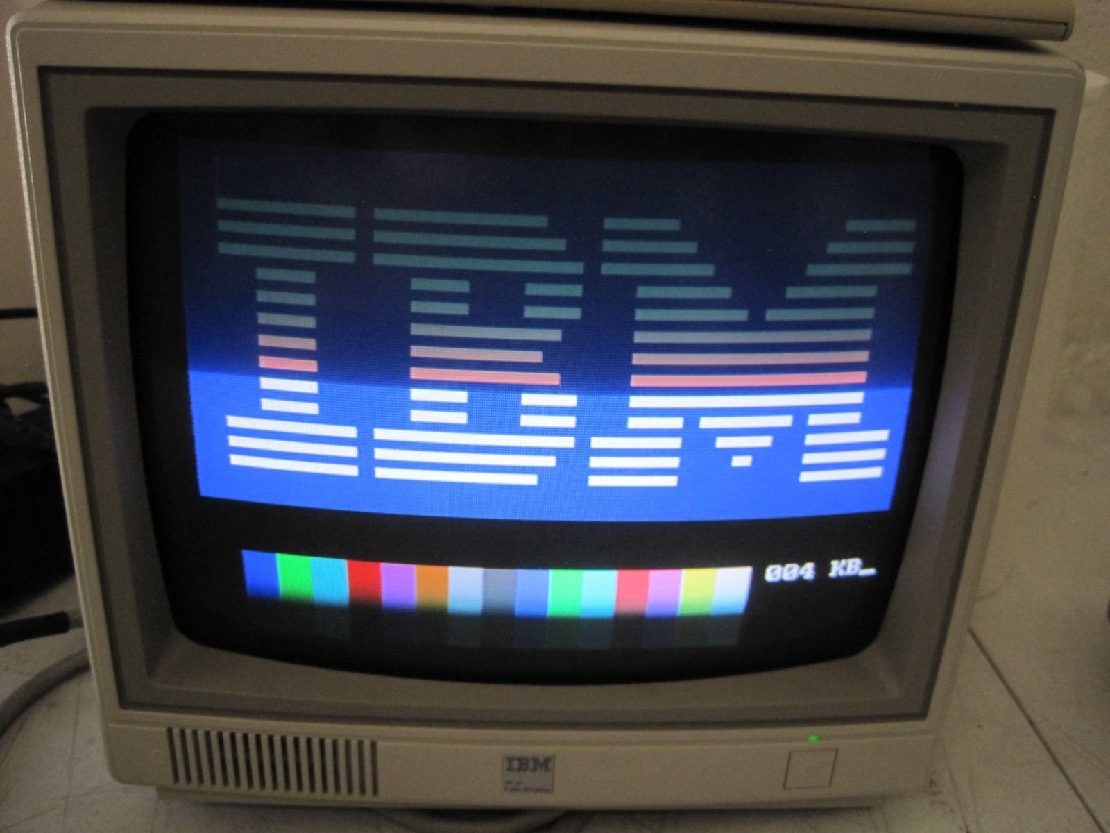 IBM PCjr Color Display 4863 TESTED WORKING