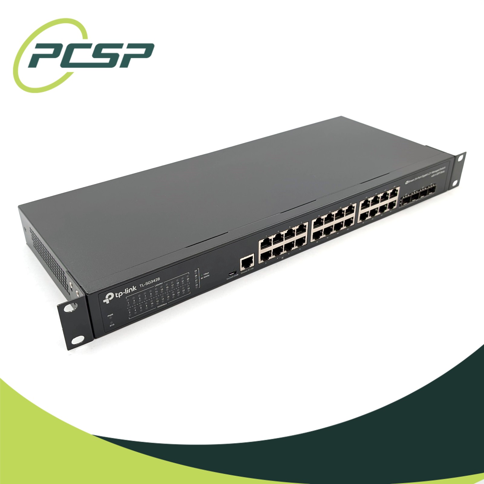 TP-Link TL-SG3428 JetStream 24-Port Gigabit L2+ Managed Switch 4x SFP w/ Ears