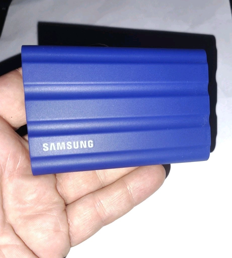 Samsung T7 Shield 1TB USB-C Portable External SSD - Blue (MU-PE1T0S)