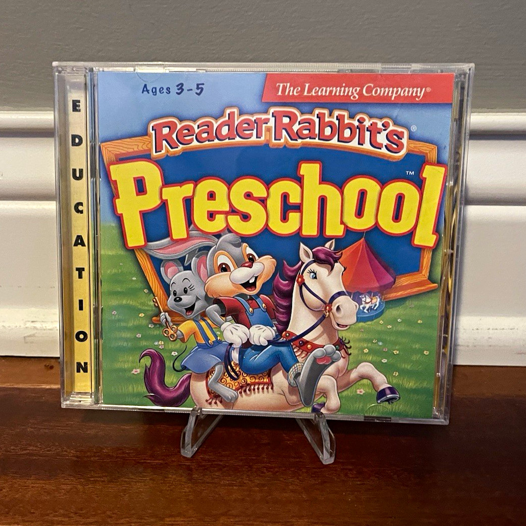 Reader Rabbit's Preschool Ages 3-5 PC/Mac CD-ROM 1997 The Learning Company V1.03