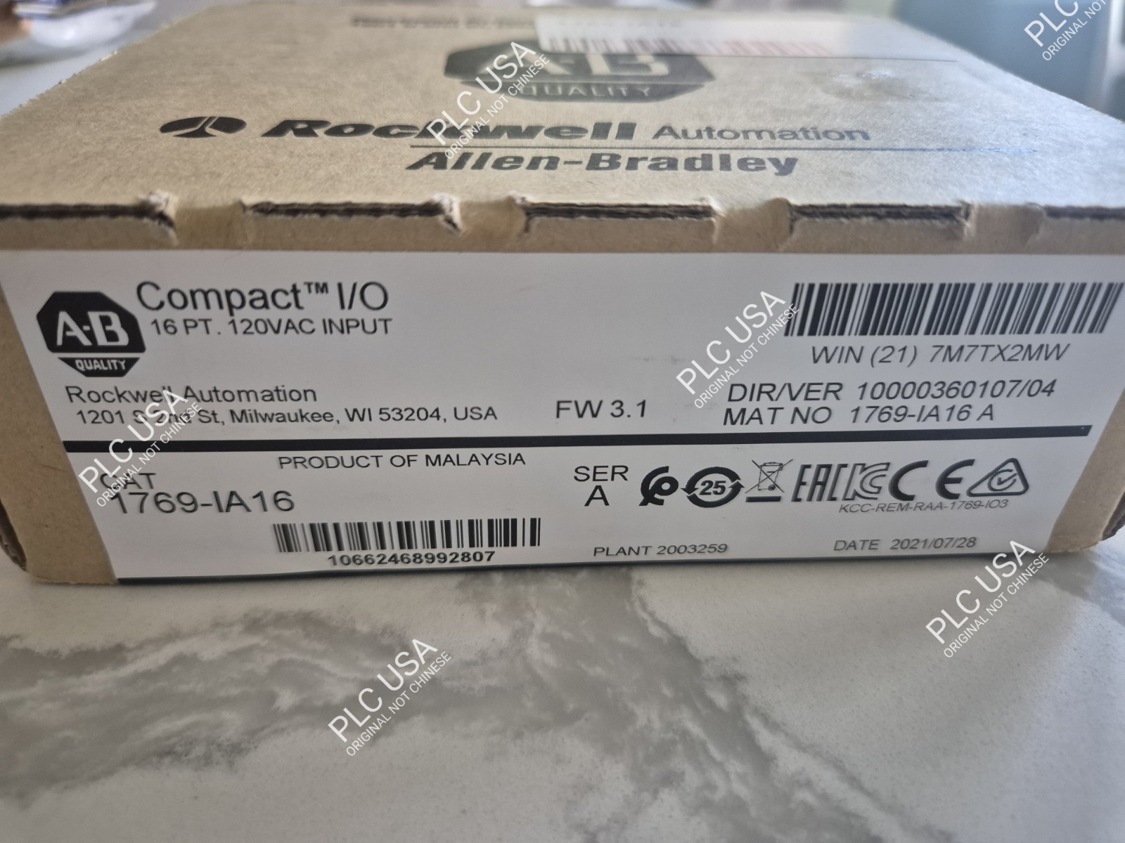  NEW SEALED Allen Bradley 1769-IA16 /A CompactLogix 120V AC *USA SELLER*