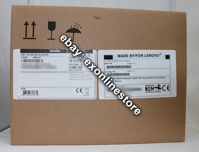 00MJ127 - 3TB 7,200 rpm 6 Gb SAS NL 3.5" HDD