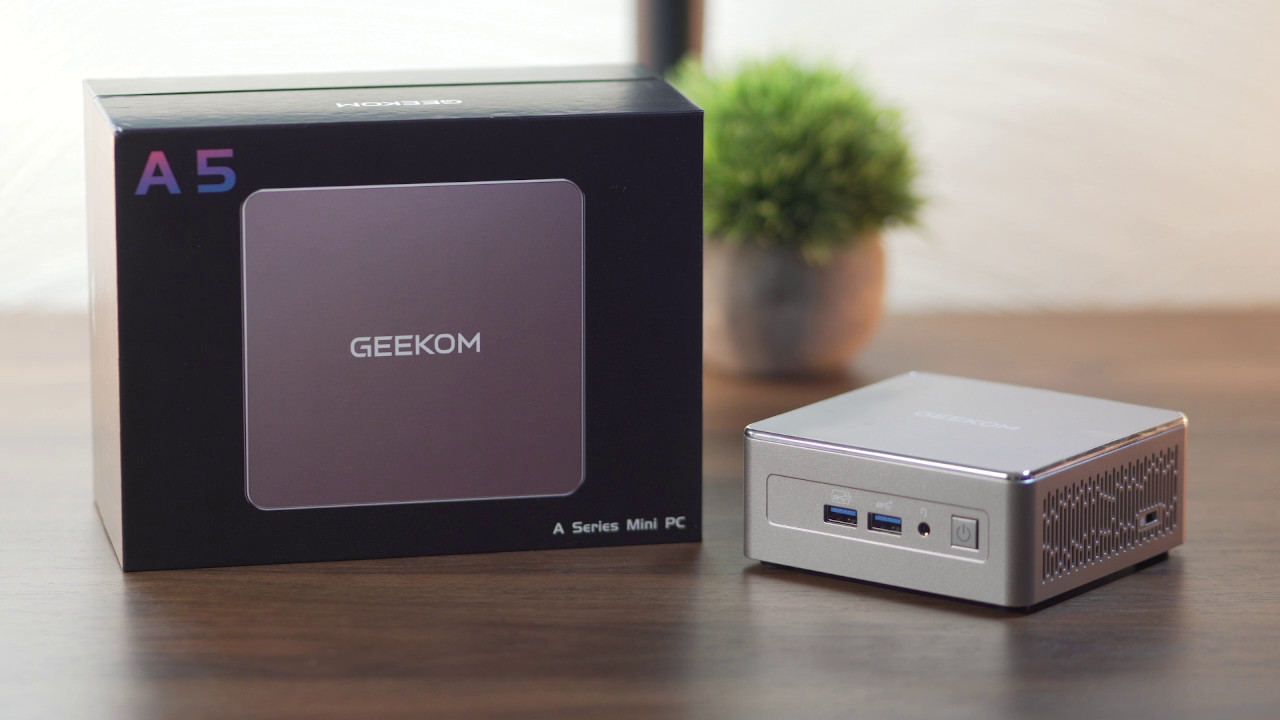 GEEKOM A5 Mini PC AMD Ryzen 5 7430U, 16GB RAM, 512GB