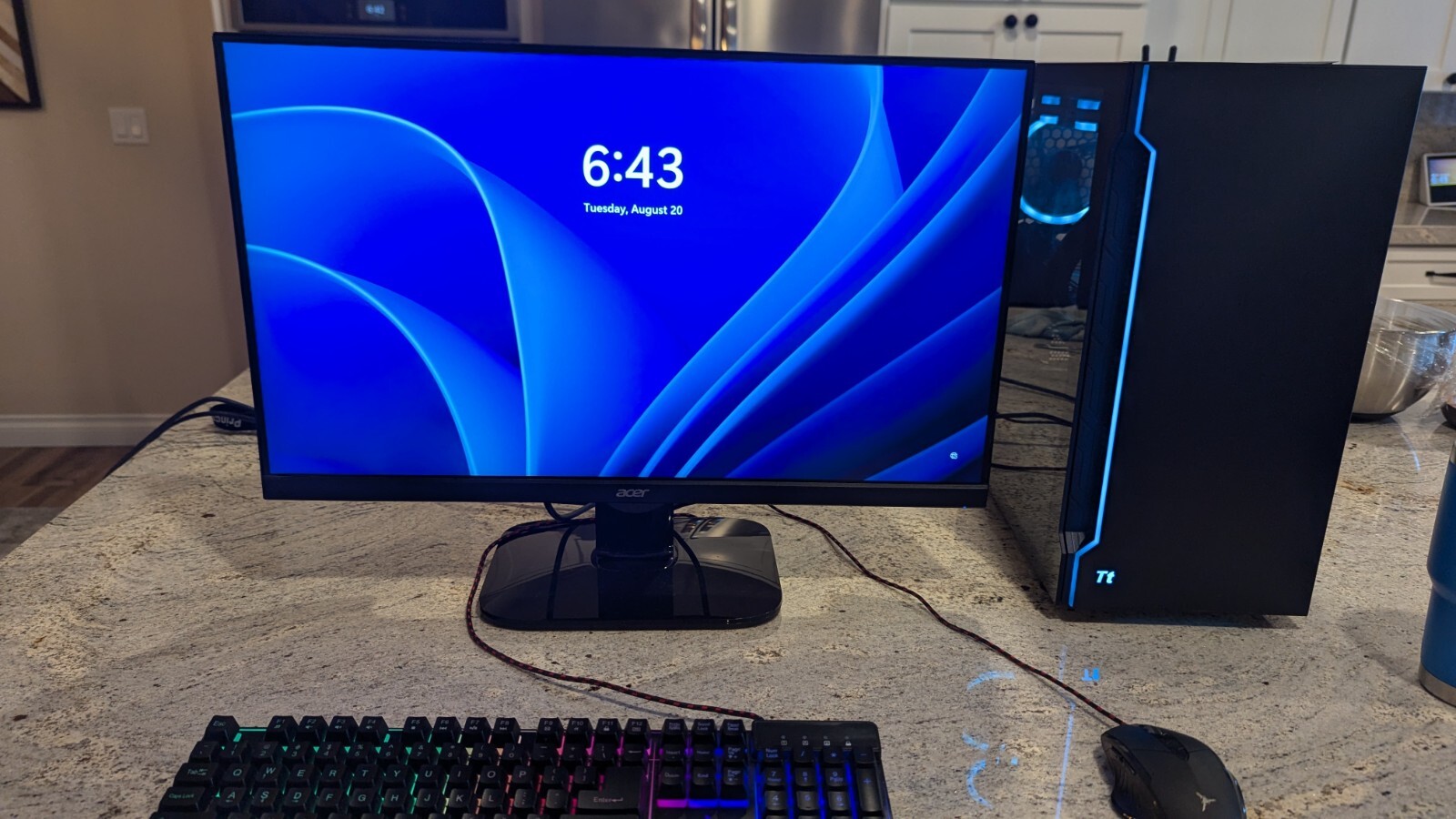SkyTech Shadow 3.0 (1TB SSD, AMD Ryzen 7, 4.40 GHz, 16GB) Gaming Tower -...
