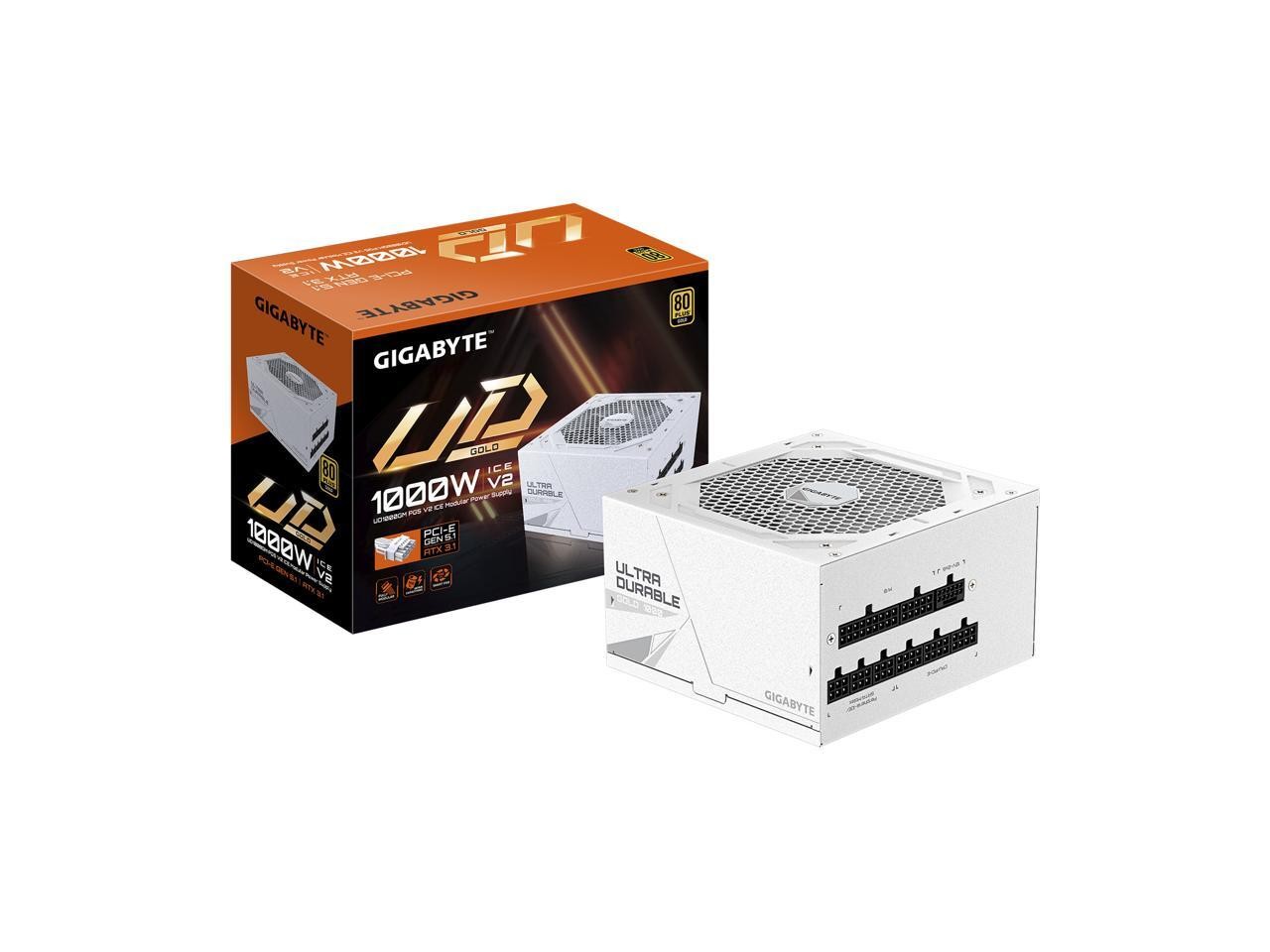 GIGABYTE GP-UD1000GM PG5 ICE 1000 W 80 PLUS GOLD Certified Active PFC Power