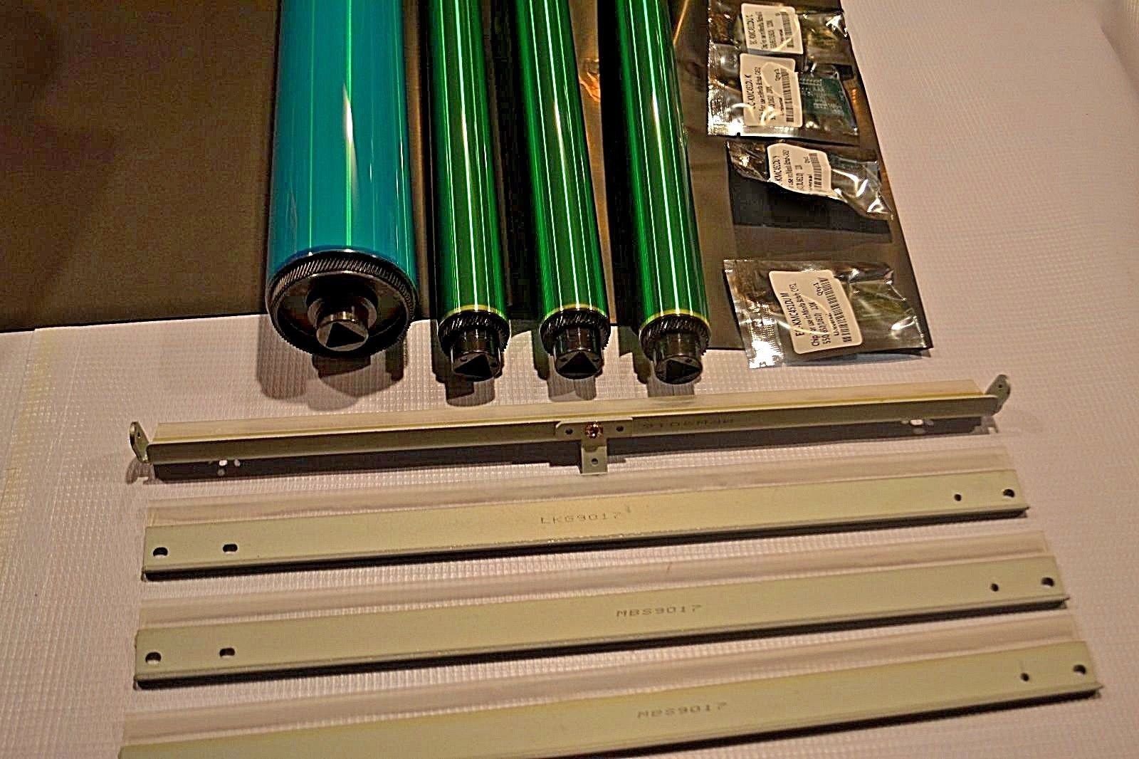 4 Replacement OPC Drum part Konica Minolta Bizhub C451 C550 C650+4 Chip,4 Blade