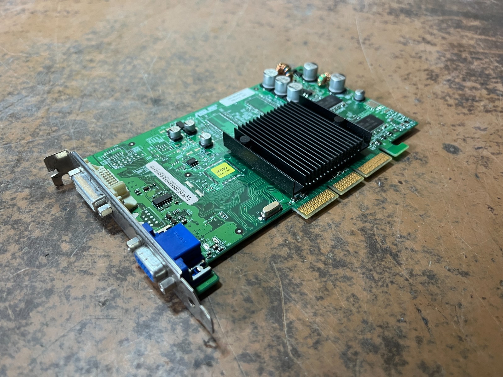 VINTAGE ASUS V9180/TD 64M NVIDIA GEFORCE4 MX AGP VGA CARD DVI VGA SVID MXB42