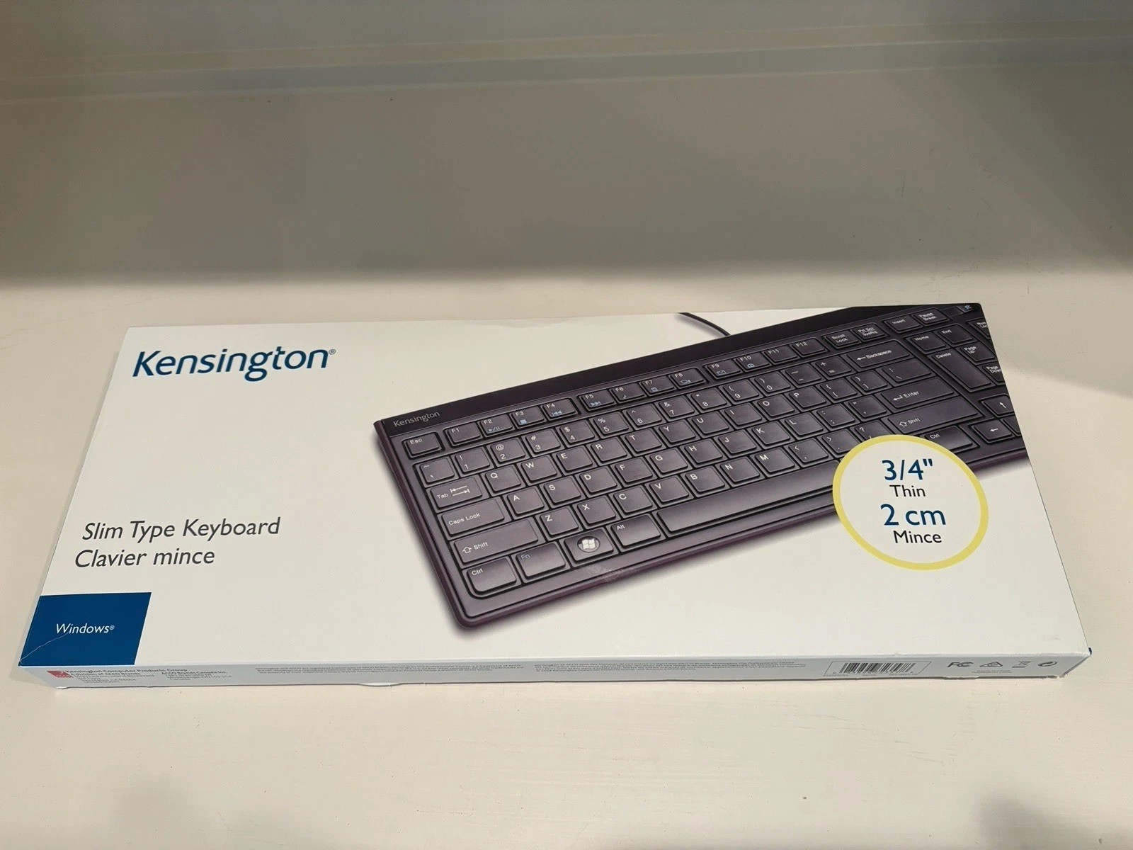 Kensington K72357USA Slim Type Wired Keyboard Black