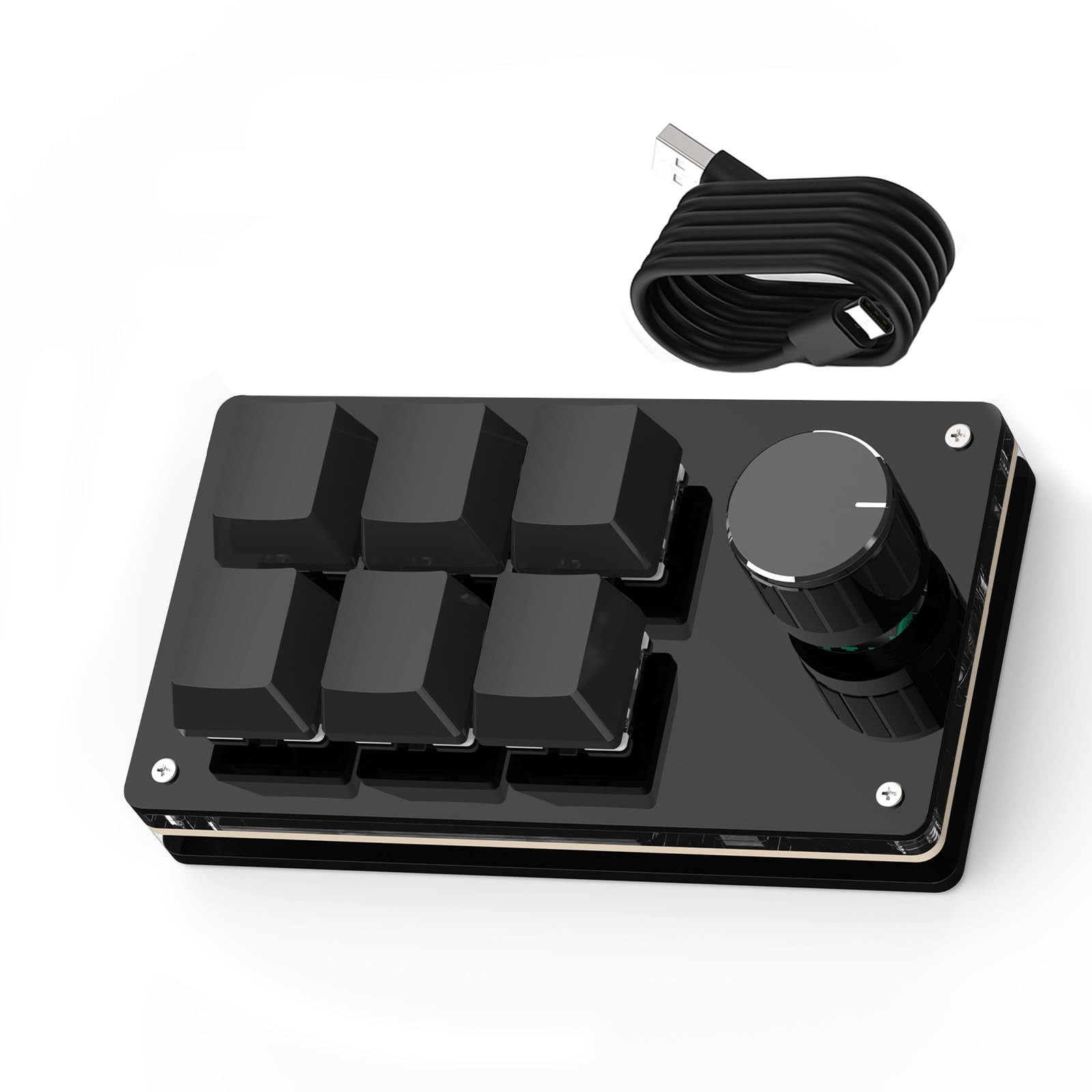 Programmable Macro Keyboard,6 Key Macro Mechanical Gaming Macro Keypad,Custom...