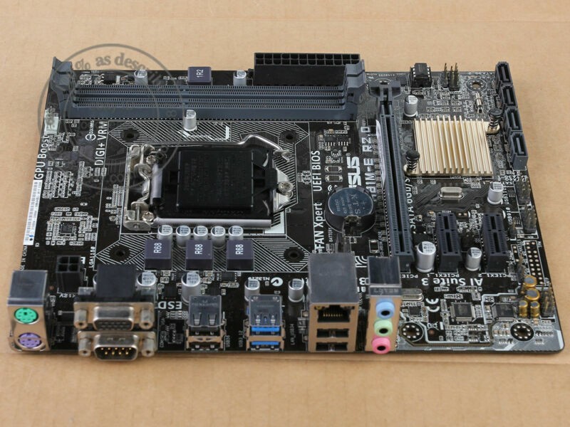 Original ASUS H81M-E R2.0 LGA 1150, Intel Motherboard H81 uATX DDR3