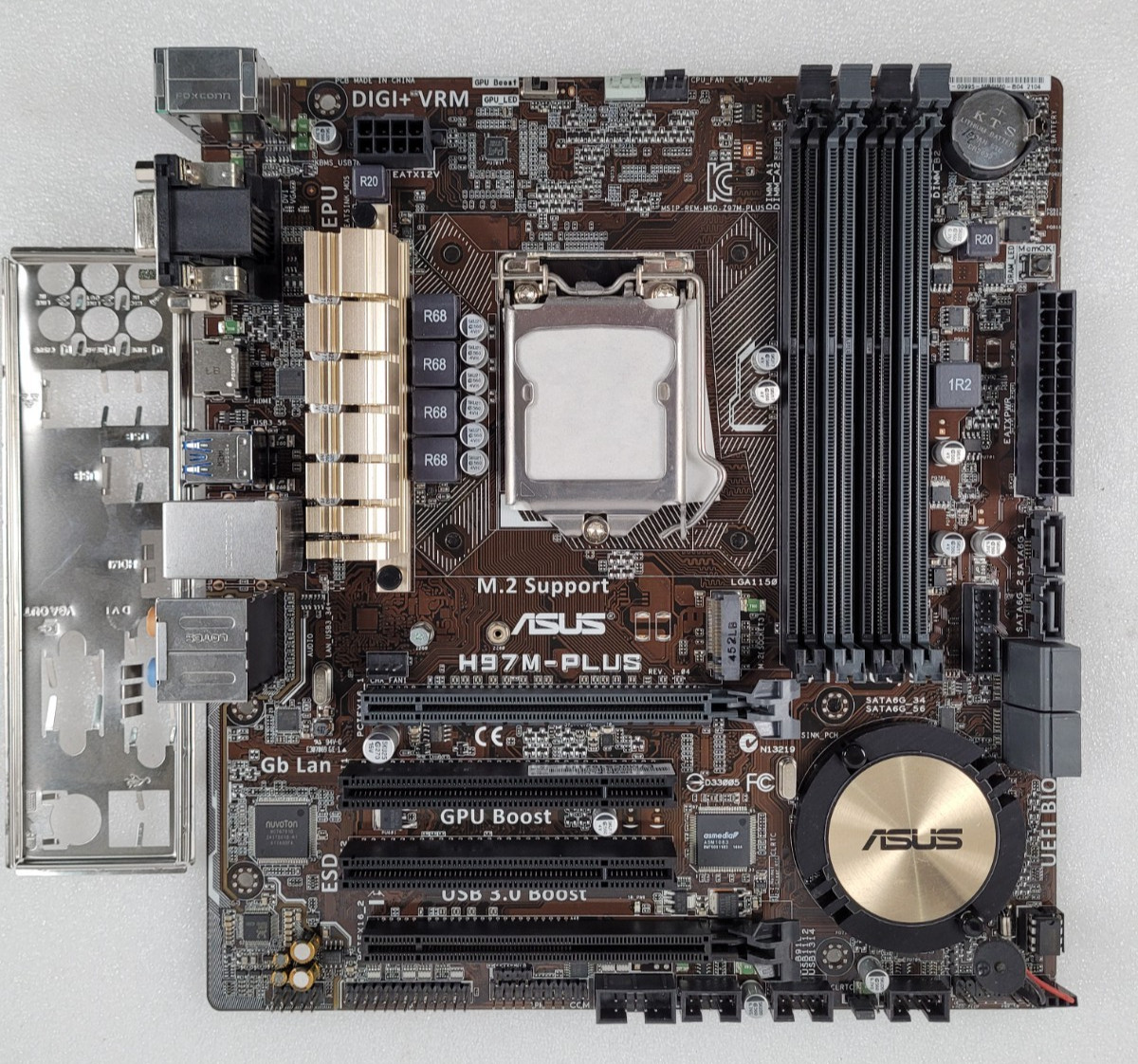 Asus H97M-PLUS LGA1150 DDR3 Intel Motherboard
