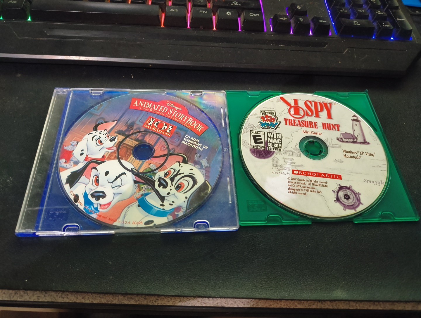 Lot Of 2 I Spy Treasure And DISNEYS ANIMATED STORYBOOK 101 DALMATIONS CD   ONLY