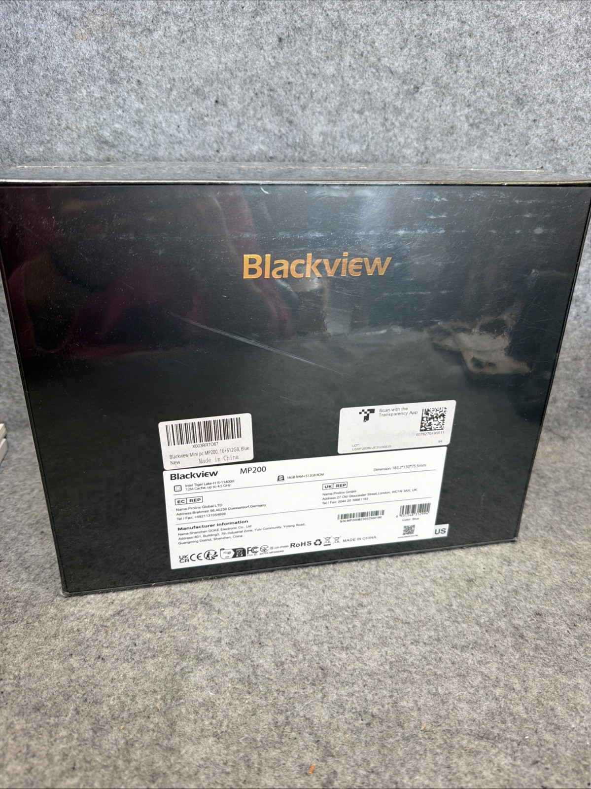Blackview MP200 Mini PC i5-11400H 16GB RAM 512GB SSD Windows 11 Pro Blue