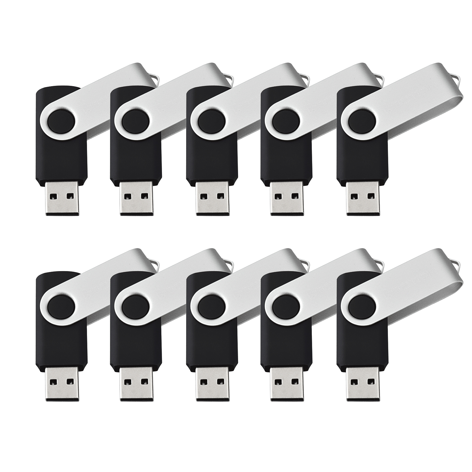 20PCS/Lot 4GB Black Swivel USB 2.0 Flash Drive Rotating Memory Stick Pen Drive