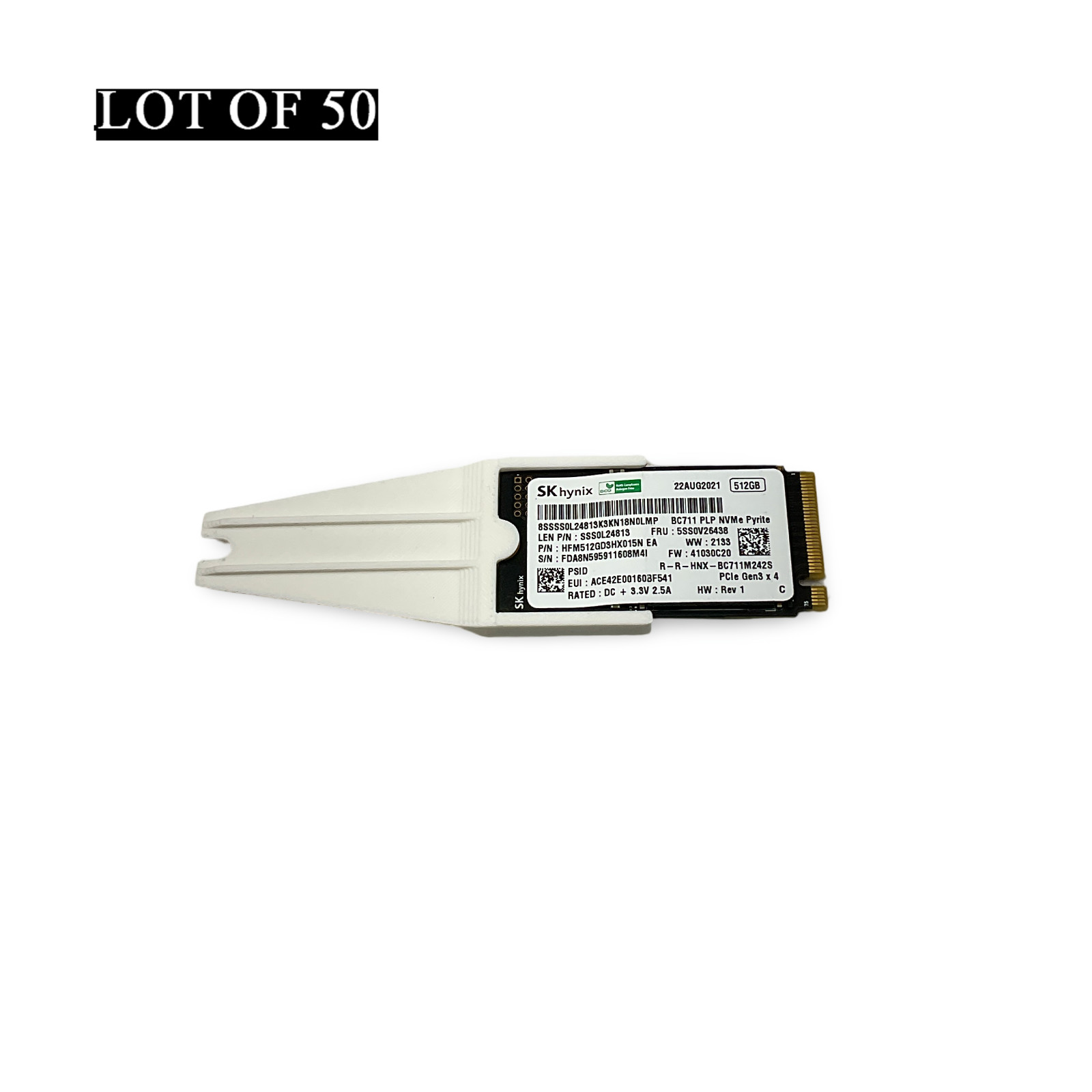Lot of 50 | M.2 SSD Adapter 2242 to 2280 Form Factor Converter