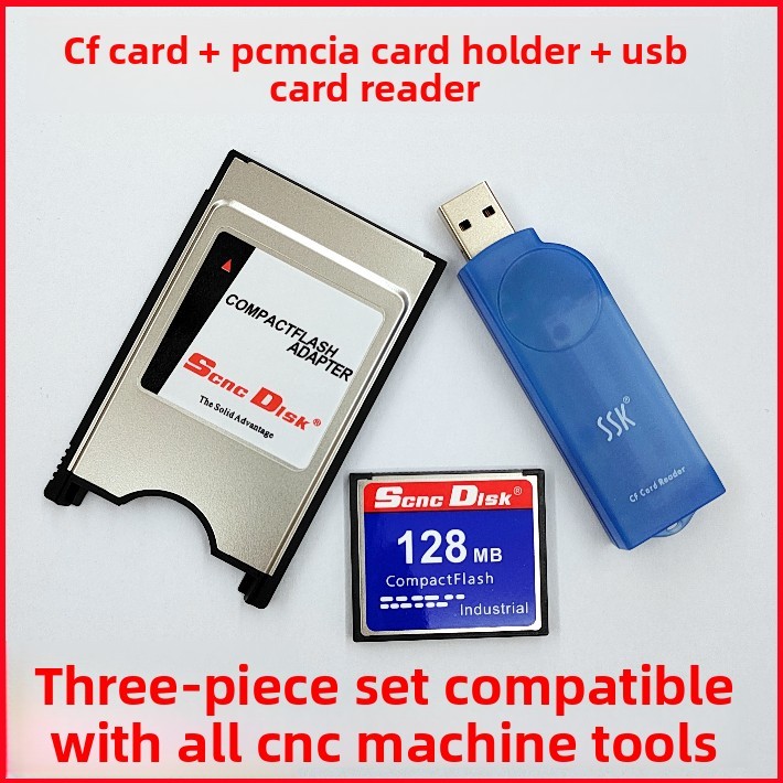 3-piece kit:1-32GB CF card,PCMCIA adapter,USB 2.0 card reader for FANUC CNC CAR